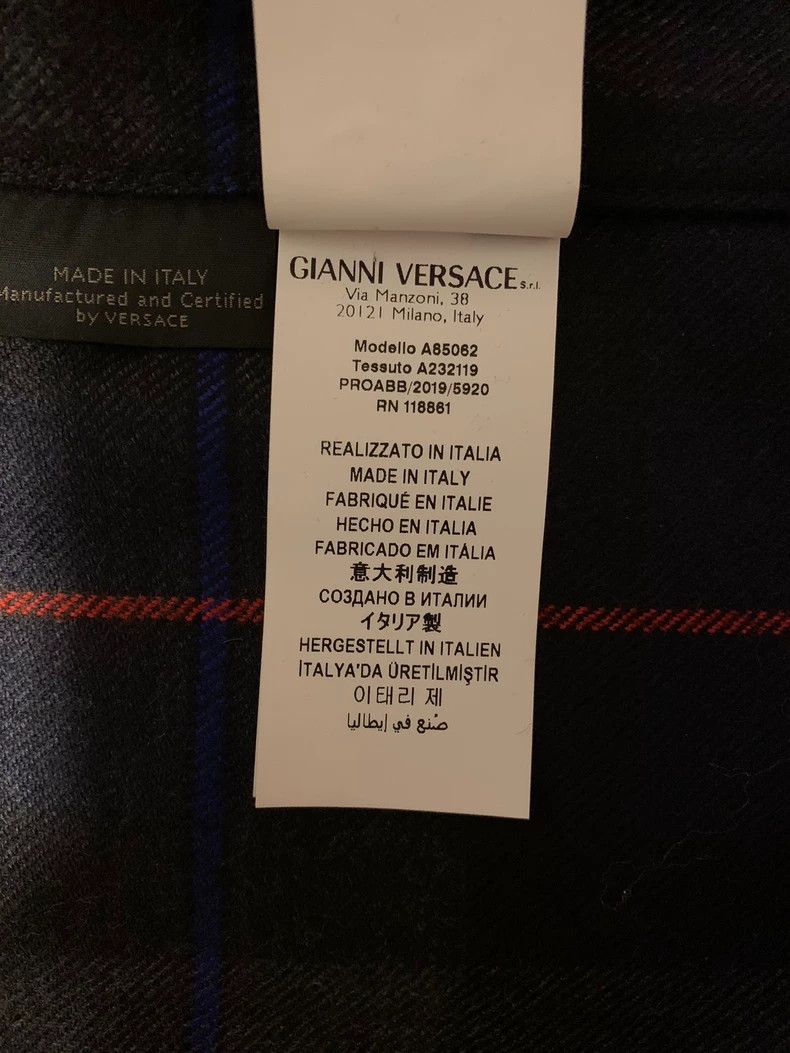 Versace Versace Long-sleeved wool jacket Size US L / EU 52-54 / 3 - 6 Thumbnail