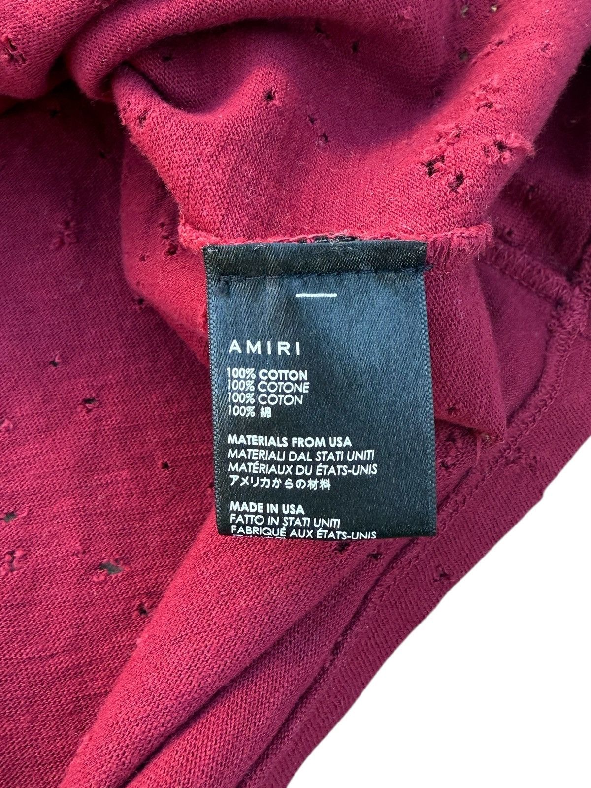 Amiri Amiri shotgun t shirt Size US M / EU 48-50 / 2 - 6 Thumbnail