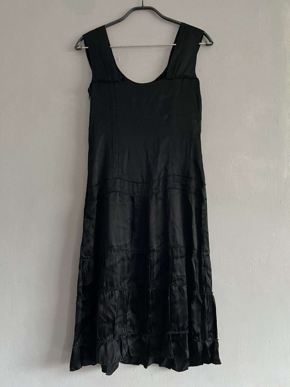 Miu Miu FW06 Miu Miu Pleated Tiered Silk Dress Size XS / US 0-2 / IT 36-38 - 6 Thumbnail