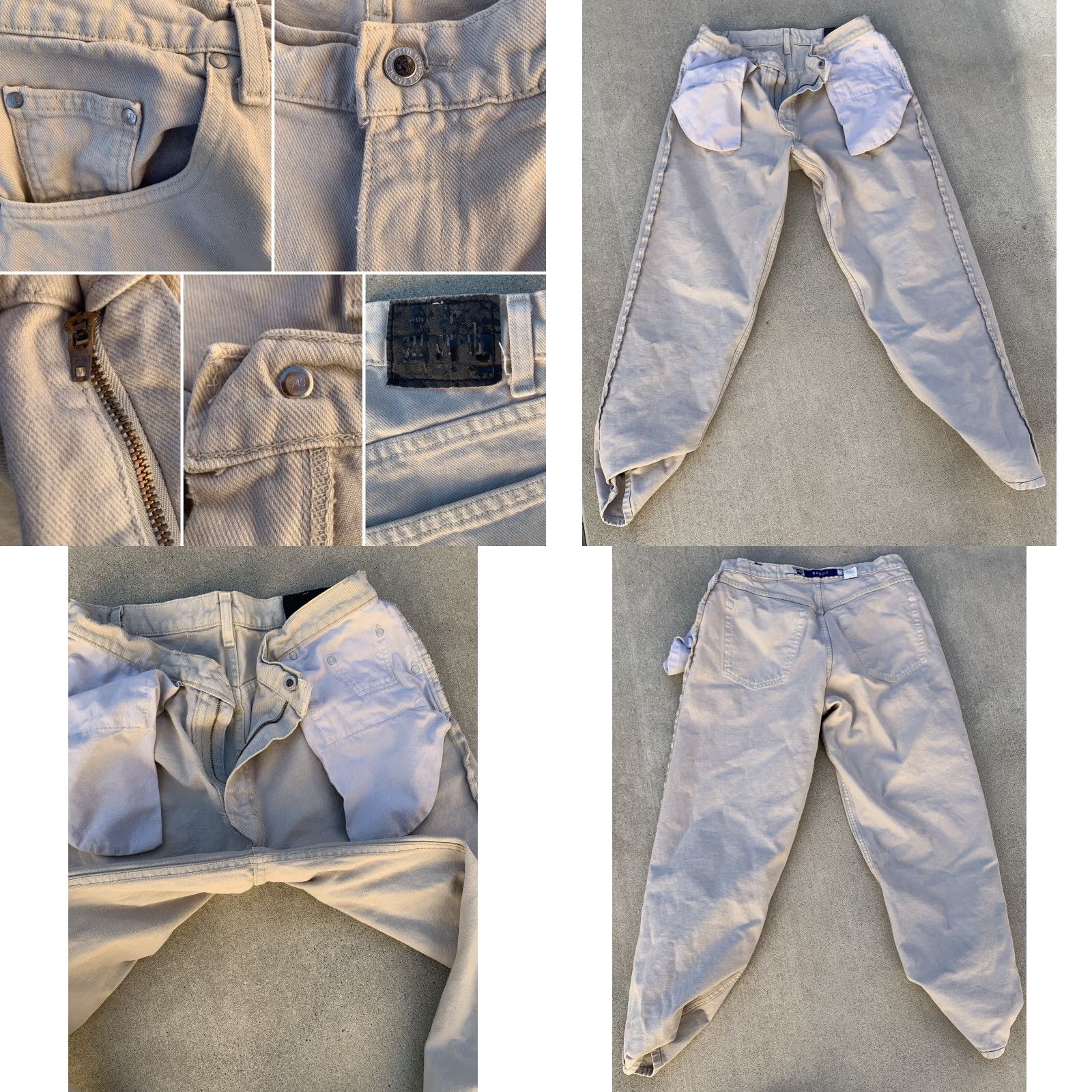 Vintage VINTAGE Levi’s silverTab Baggy Jeans Beige W 36 L 34 Made In USA Size US 36 / EU 52 - 10 Thumbnail