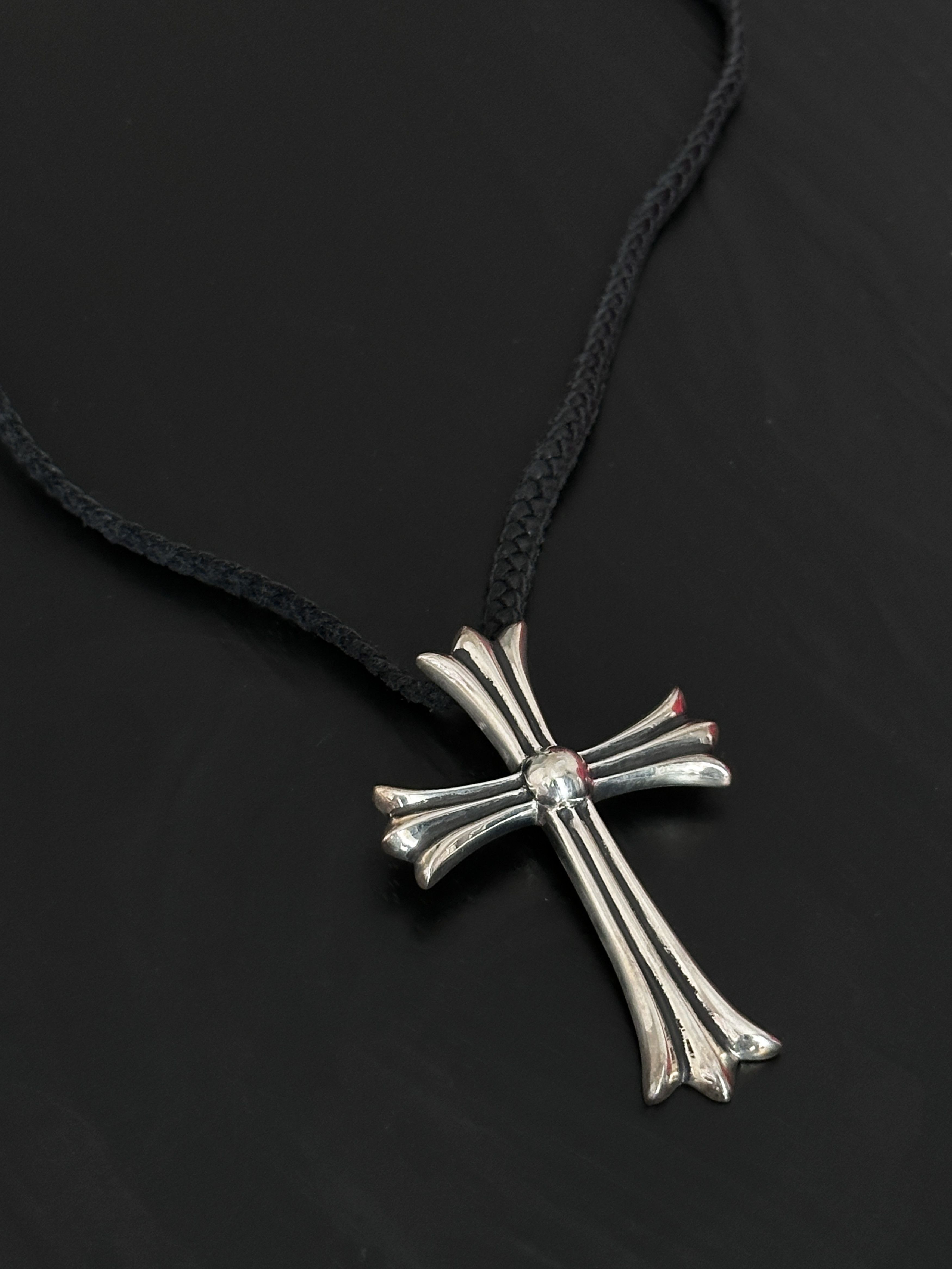 Chrome Hearts Chrome Hearts CH Cross LRG Large Pendant Top Leather Size ONE SIZE - 18 Thumbnail