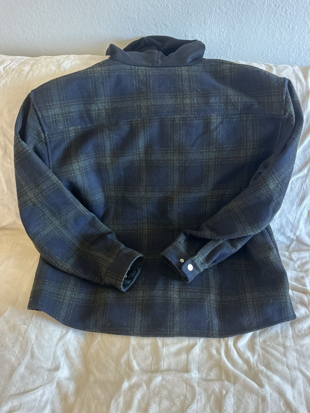 Other Club Paradise Streetwear Flannel Blue Grey Black Jacket Size US XL / EU 56 / 4 - 4 Thumbnail