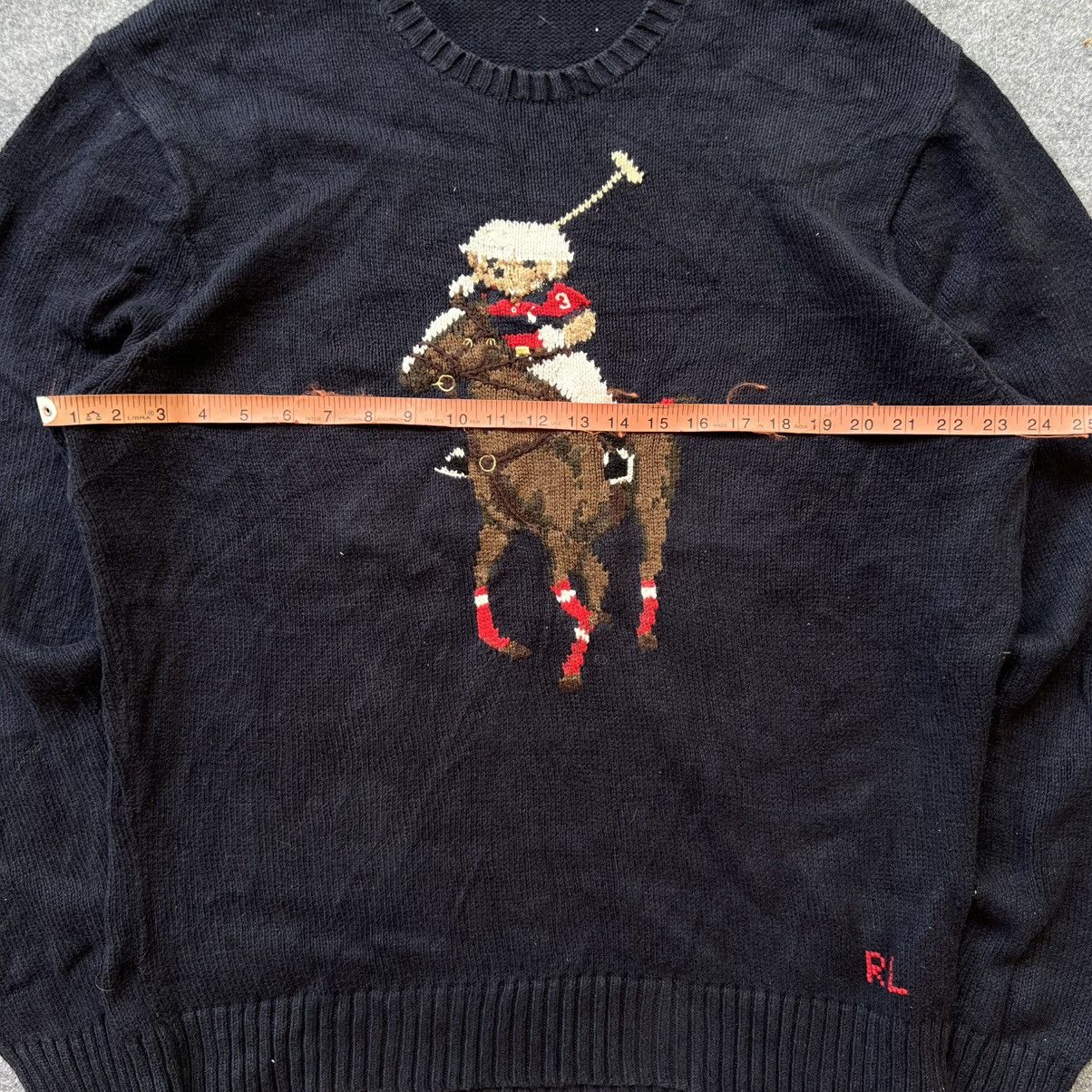 Designer × Polo Ralph Lauren × Vintage Vintage Polo Ralph Lauren Bear & Big Pony Knit Sweater Size US XL / EU 56 / 4 - 12 Thumbnail