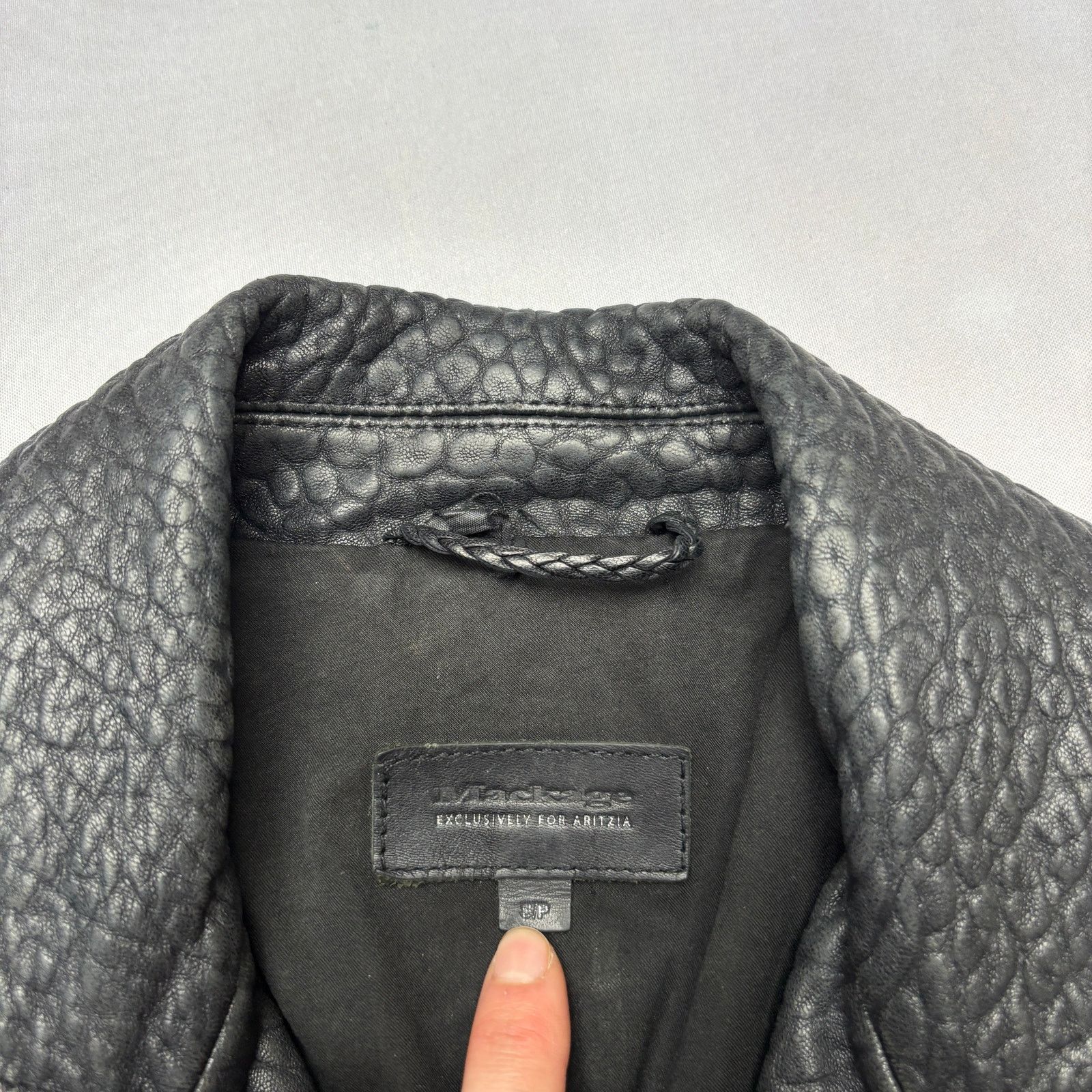 Mackage Mackage for Aritzia Pebbled Lamb Leather Jacket Womens Small Size S / US 4 / IT 40 - 5 Thumbnail