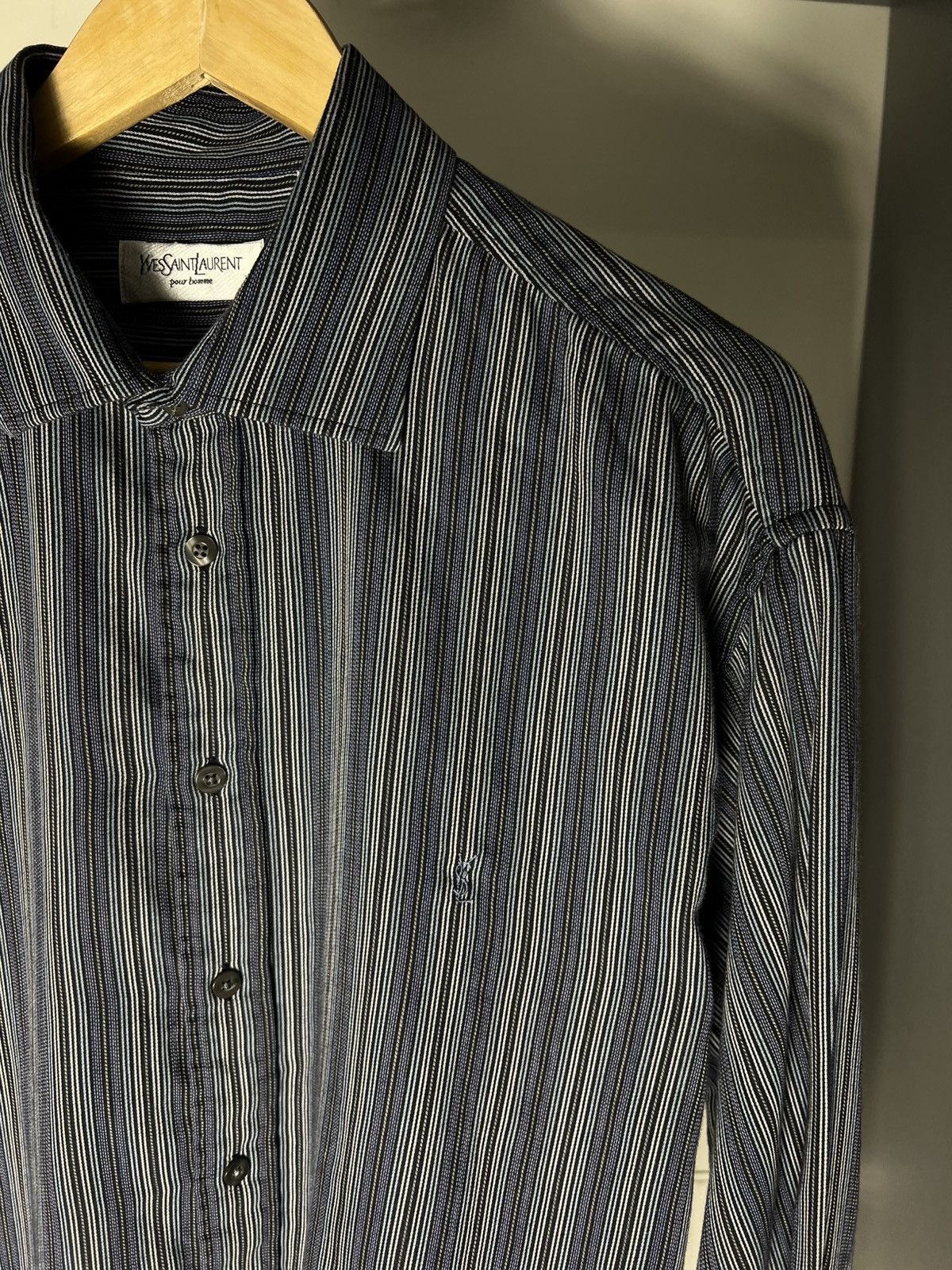 Saint Laurent Paris VINTAGE YVES SAINT LAURENT CLASSIC CASUAL DESIGNER SHIRT 90s Size US XL / EU 56 / 4 - 14 Thumbnail