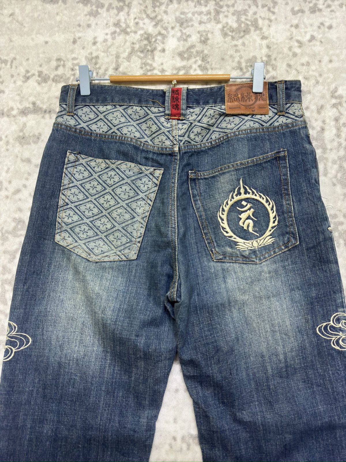 Karakuri Tamashii Y2K Wagara Denim Karakuri Tamashii Wind Thunder God Size US 31 - 9 Thumbnail