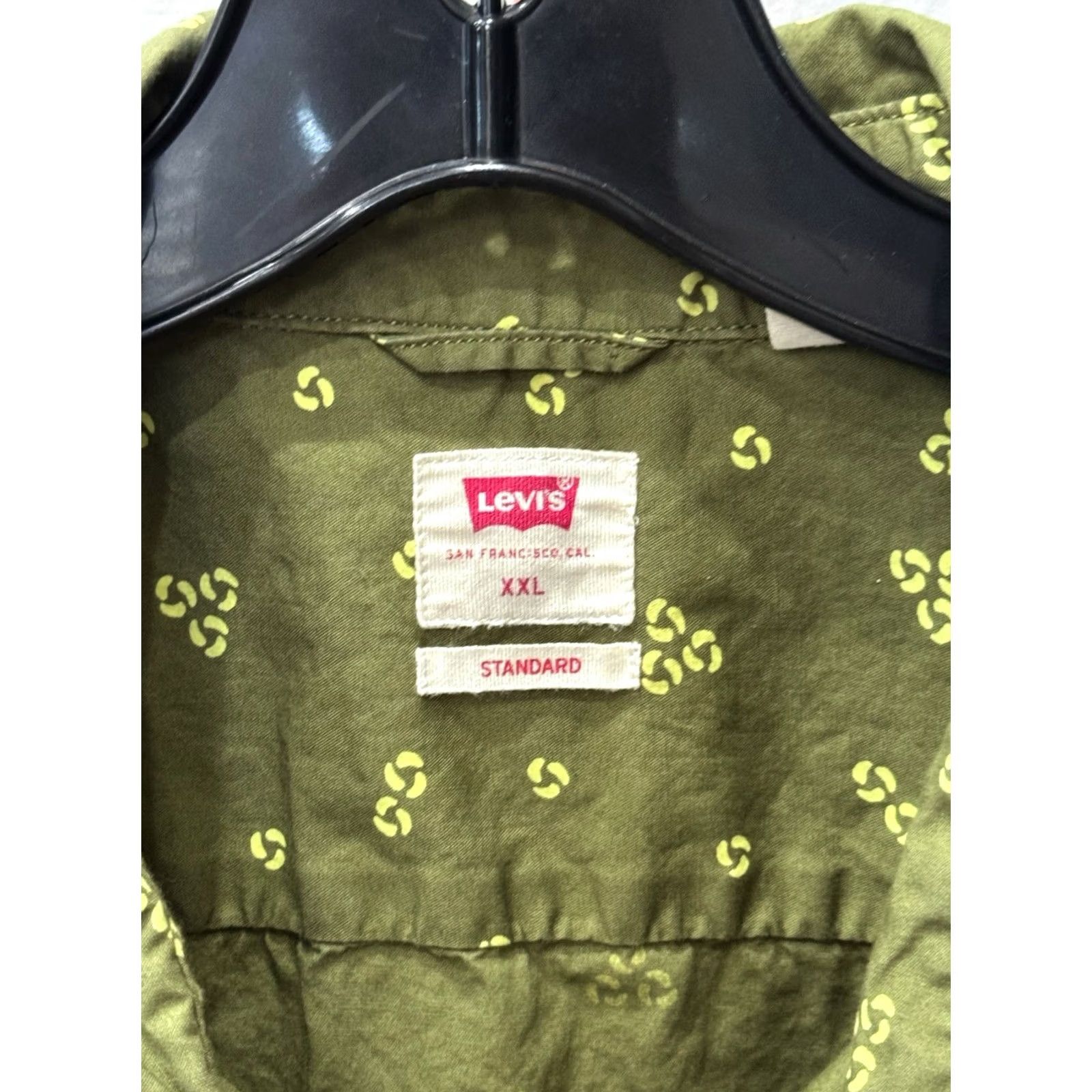 Etro Levis Shirt Short Sleeve 2XL XXL Green Multicolor Retro Artwork Button Up Men Size US XXL / EU 58 / 5 - 5 Thumbnail