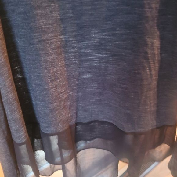 Designer BCBGMaxazria 2 Toned Grey Black Long Sleeve Light Elegant Sz Size M / US 6-8 / IT 42-44 - 2 Thumbnail