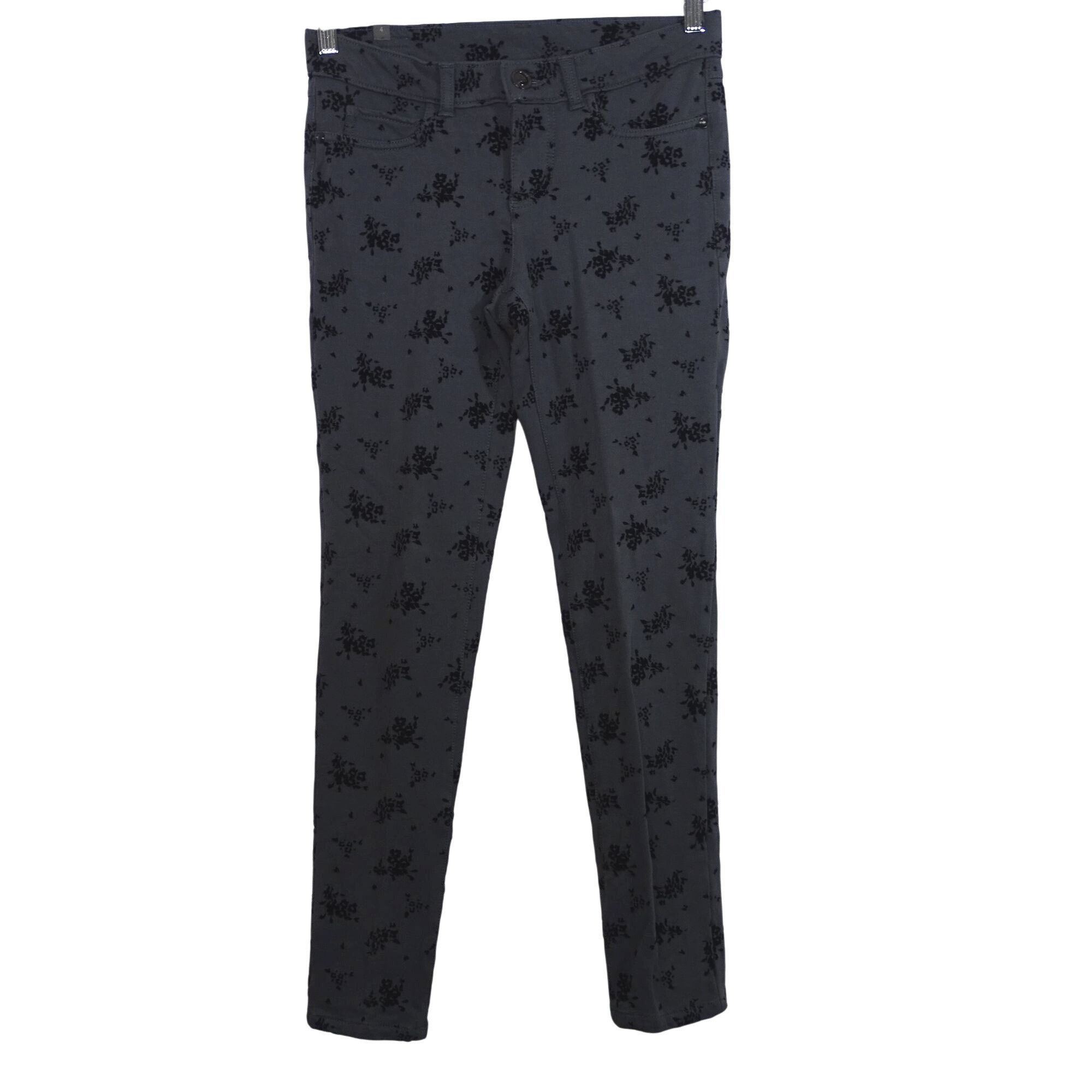 Lauren Conrad Lauren Conrad Floral Print Leggings Skinny Pants Size 4 Size 27" / US 4 / IT 40 - 1 Thumbnail