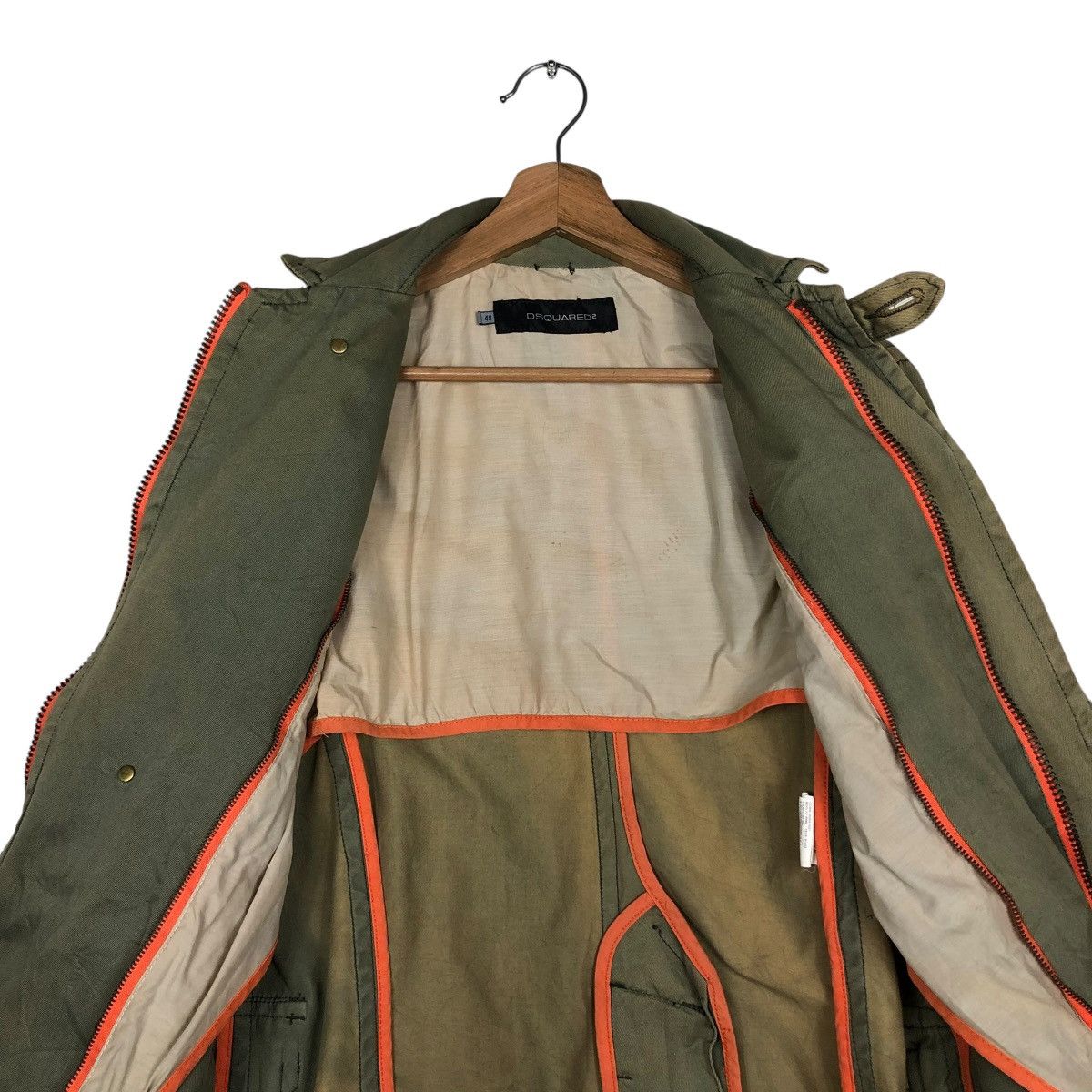 Japanese Brand 🔥VINTAGE CHORE BIKER JACKET DSQUARED2 ACID RUSTY DESIGN Size US S / EU 44-46 / 1 - 16 Thumbnail