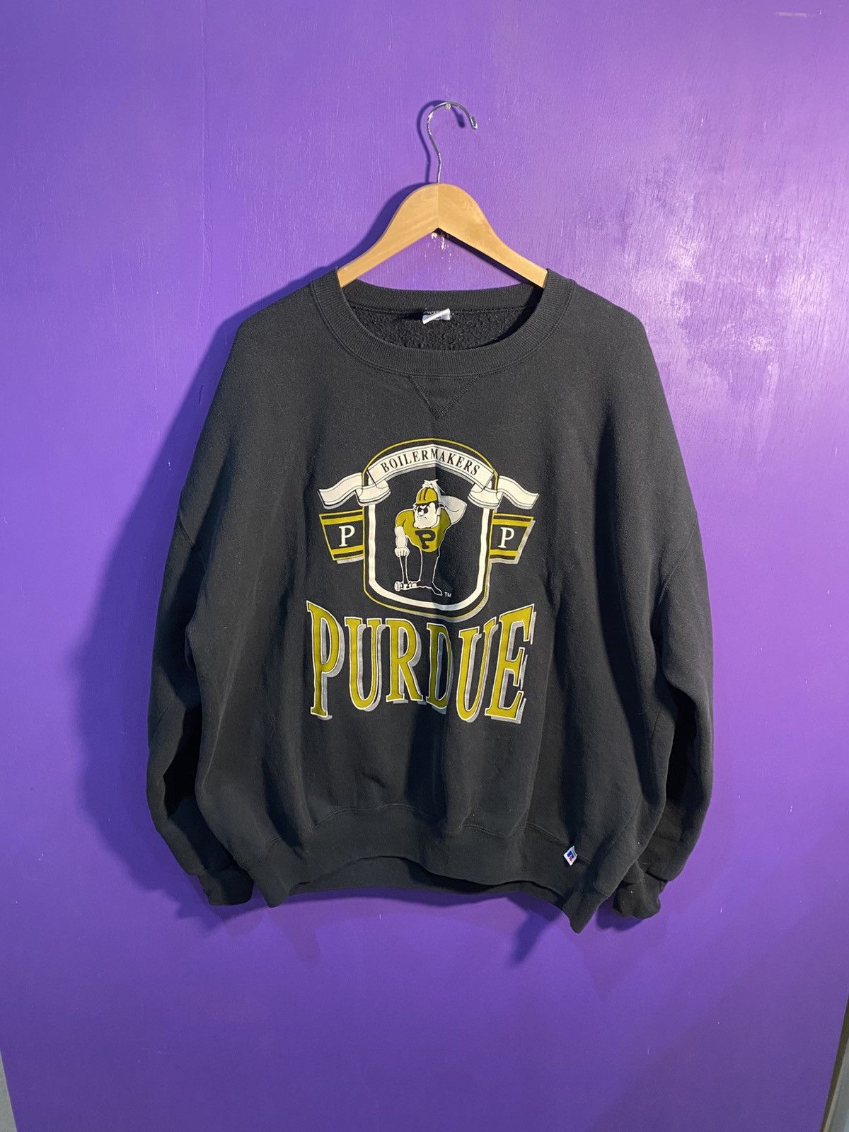 Russell Athletic Vintage 90s Russell athletic purdue boilermakers crewneck Size US XXL / EU 58 / 5 - 1 Thumbnail