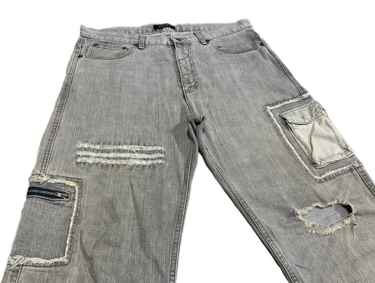 Hysteric Glamour × If Six Was Nine × Japanese Brand 🔥Sick Y2K Trnca Patchwork Baggy Denim Distressed Size US 36 / EU 52 - 3 Thumbnail