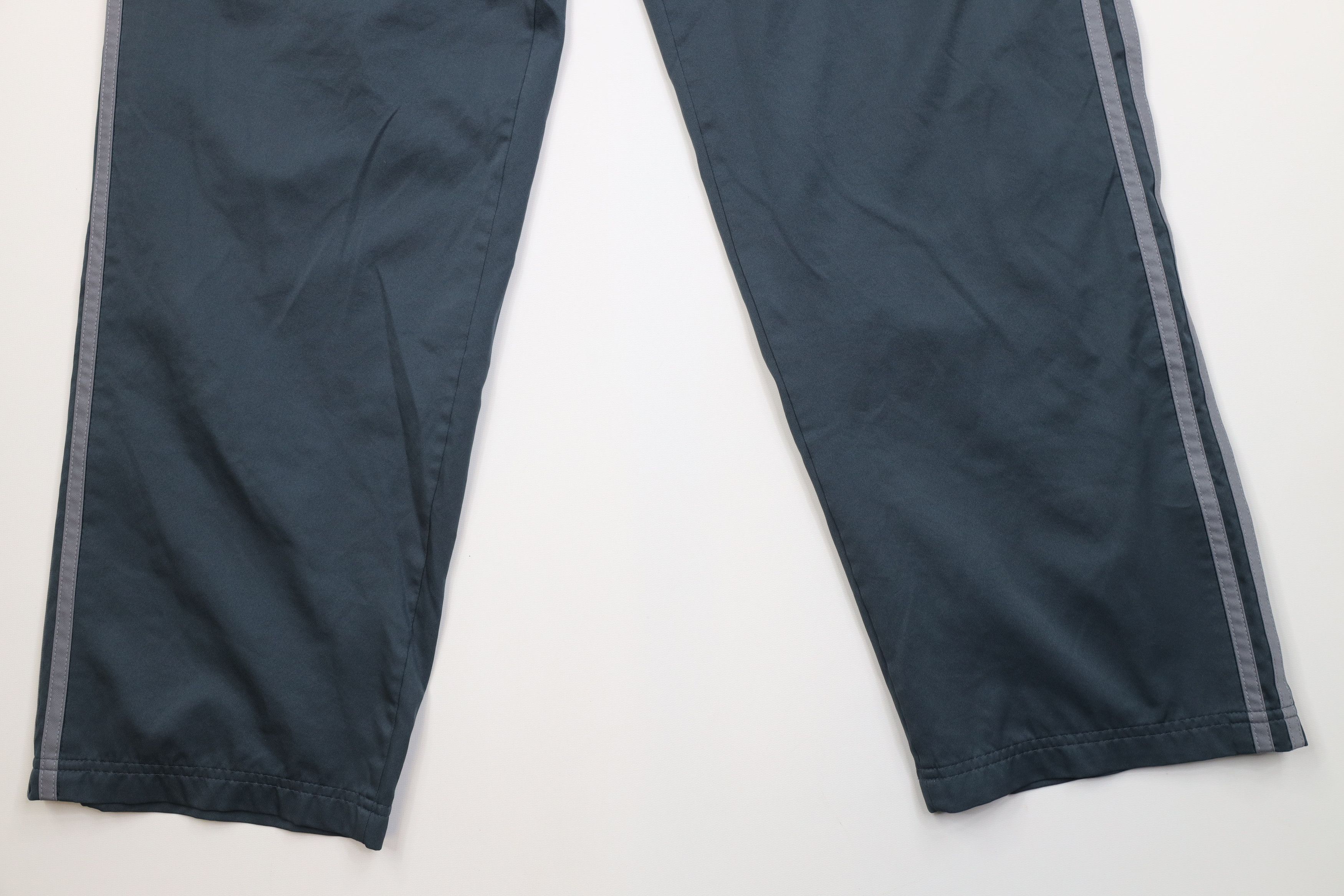 Adidas Vintage Y2K Adidas Striped Lined Wide Leg Windbreaker Pants Size US 36 / EU 52 - 4 Thumbnail