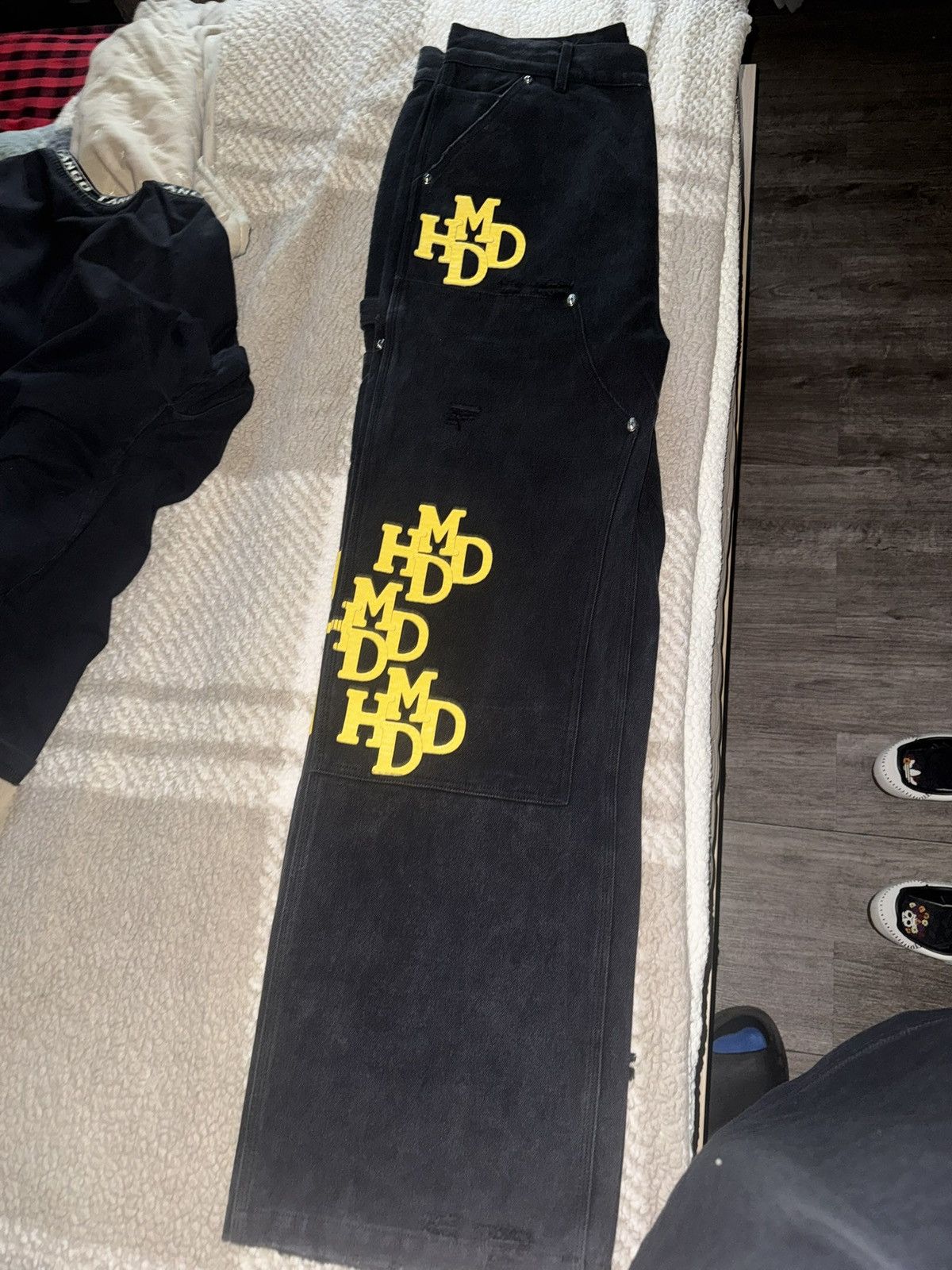 HMDD Happy Memories Don’t Die “Yellow Patch Pants” Size US 32 / EU 48 - 5 Thumbnail