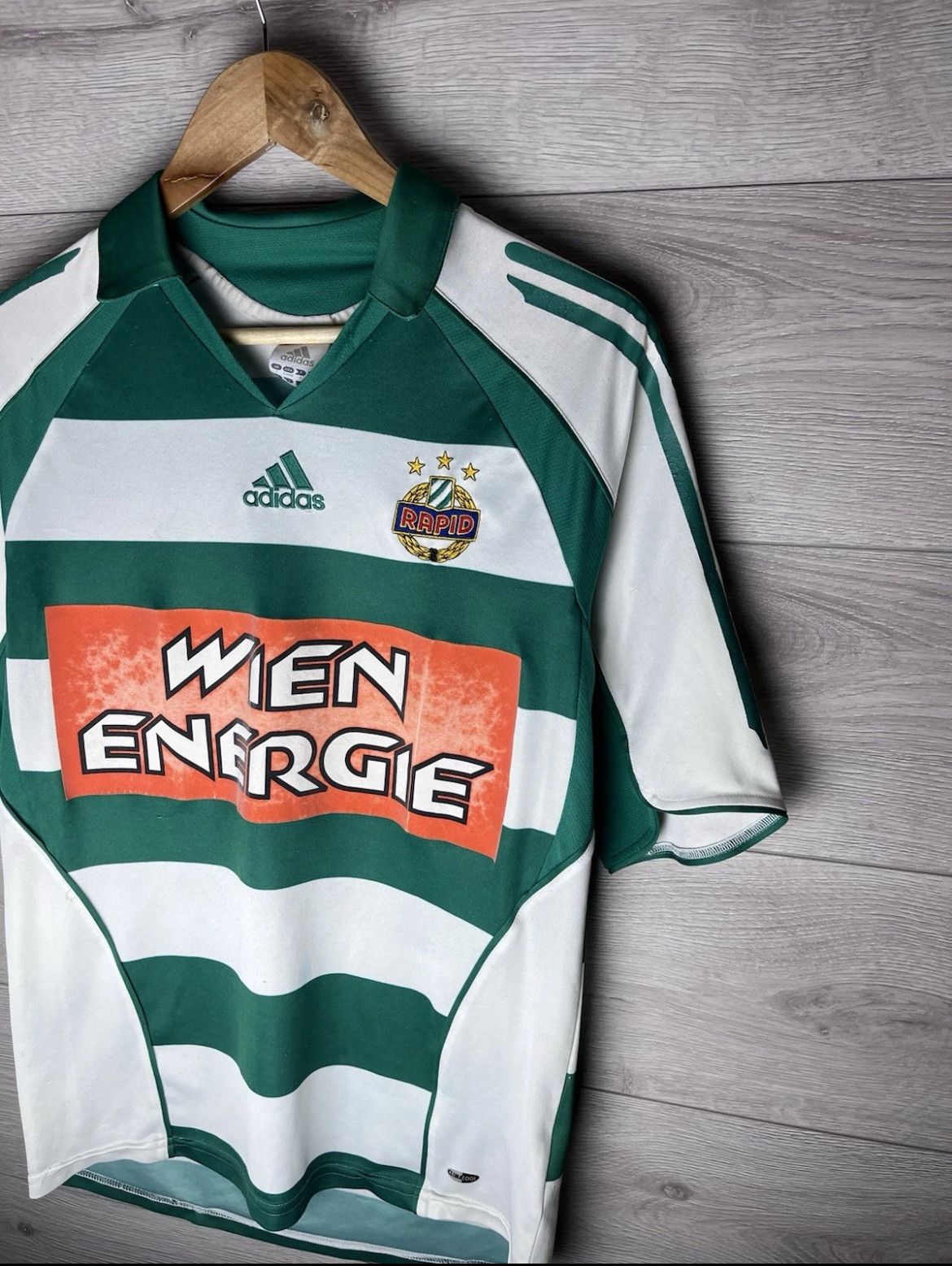 Adidas Rapid Wien Vienna home jersey ADIDAS 2005 Austria Club adult Size US S / EU 44-46 / 1 - 4 Thumbnail