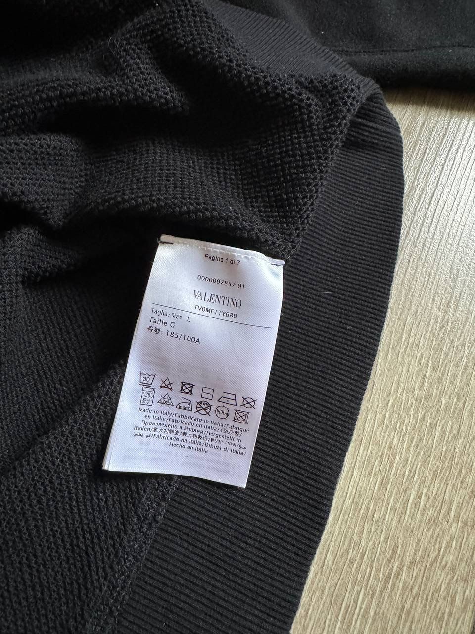 Valentino Black Valentino Sweatshirt Size US M / EU 48-50 / 2 - 5 Thumbnail
