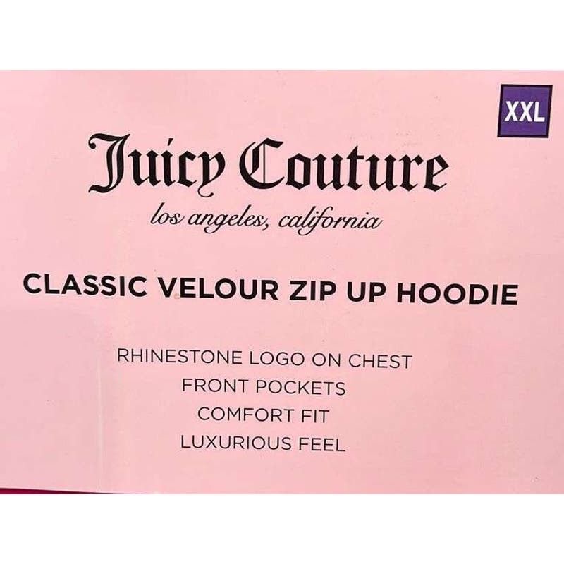 Juicy Couture Juicy Couture Women's Pink Hoodie (XXL) New with Tags Size XXL / US 16-18 / IT 52-54 - 3 Thumbnail