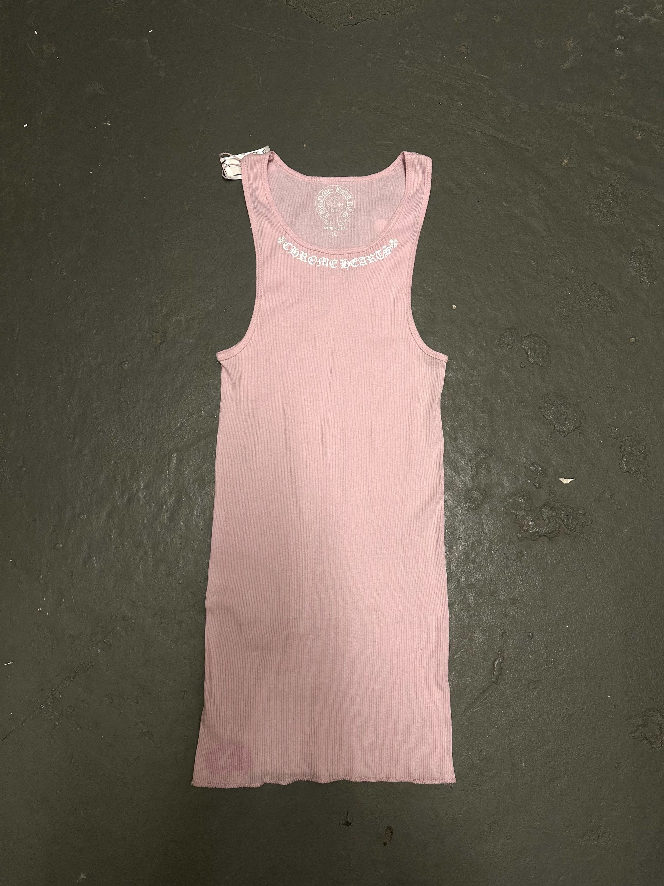 Chrome Hearts Love You baby pink tank top limited edition