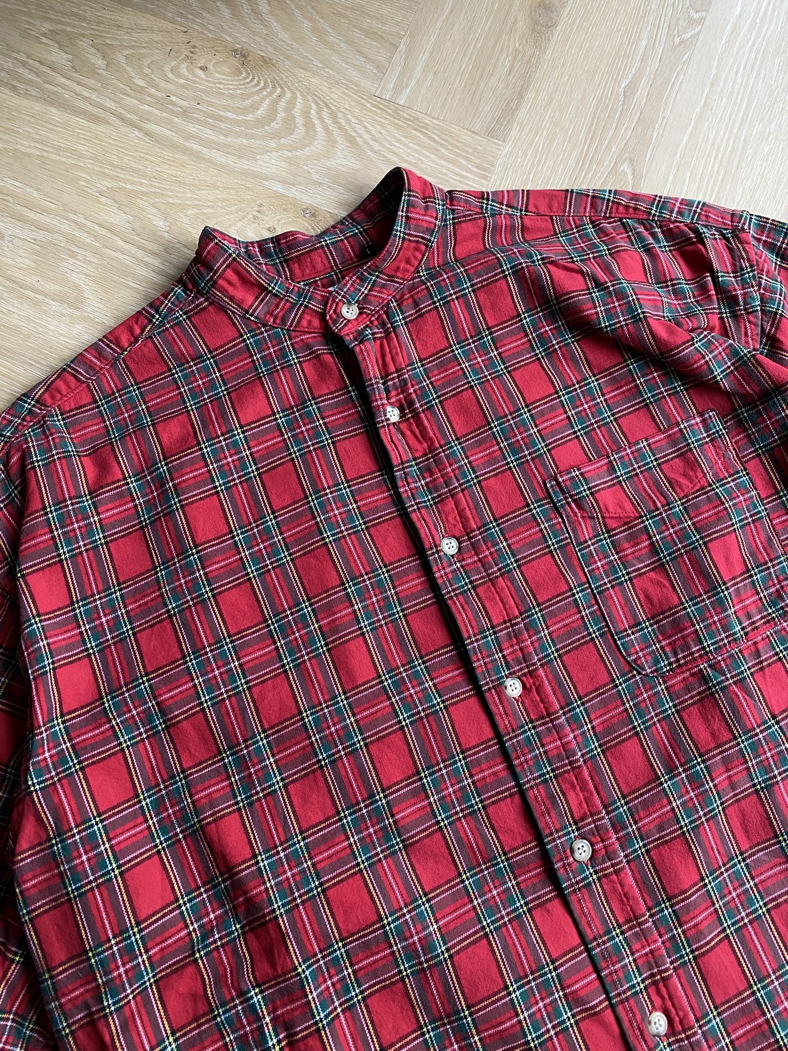 LOOSE FIT STAND COLLAR SHIRT