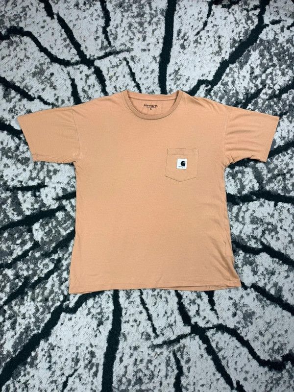 Carhartt Carhartt logo script S pocket orange t-shirt Size US S / EU 44-46 / 1 - 1 Thumbnail