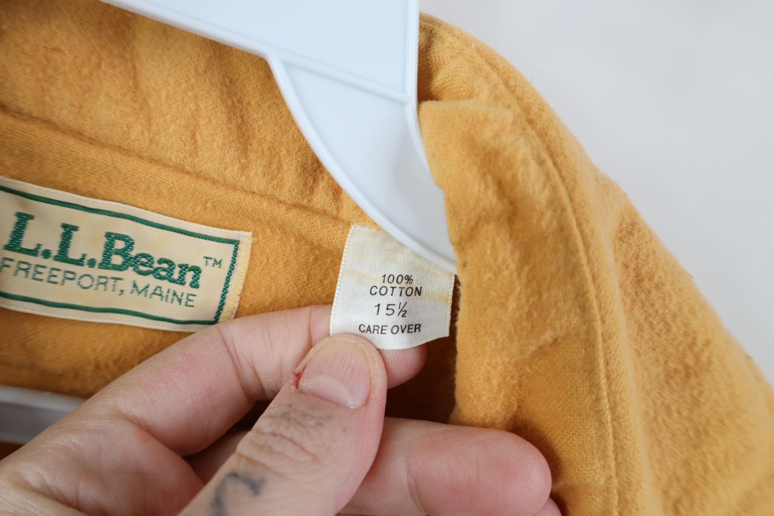 L.L. Bean Vintage 70s LL Bean Chamois Cloth Collared Button Shirt USA Size US M / EU 48-50 / 2 - 9 Thumbnail