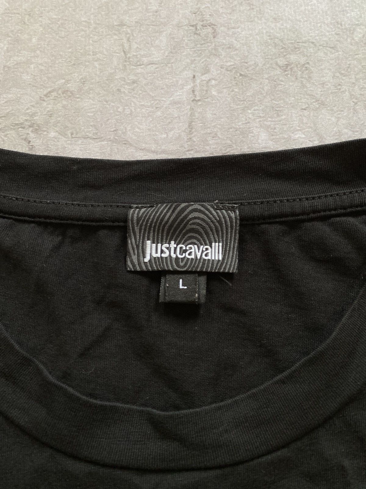 Just Cavalli × Roberto Cavalli Just Cavalli Big Centre Logo Luxury Short Sleeve Tee Shirt Size US L / EU 52-54 / 3 - 6 Thumbnail