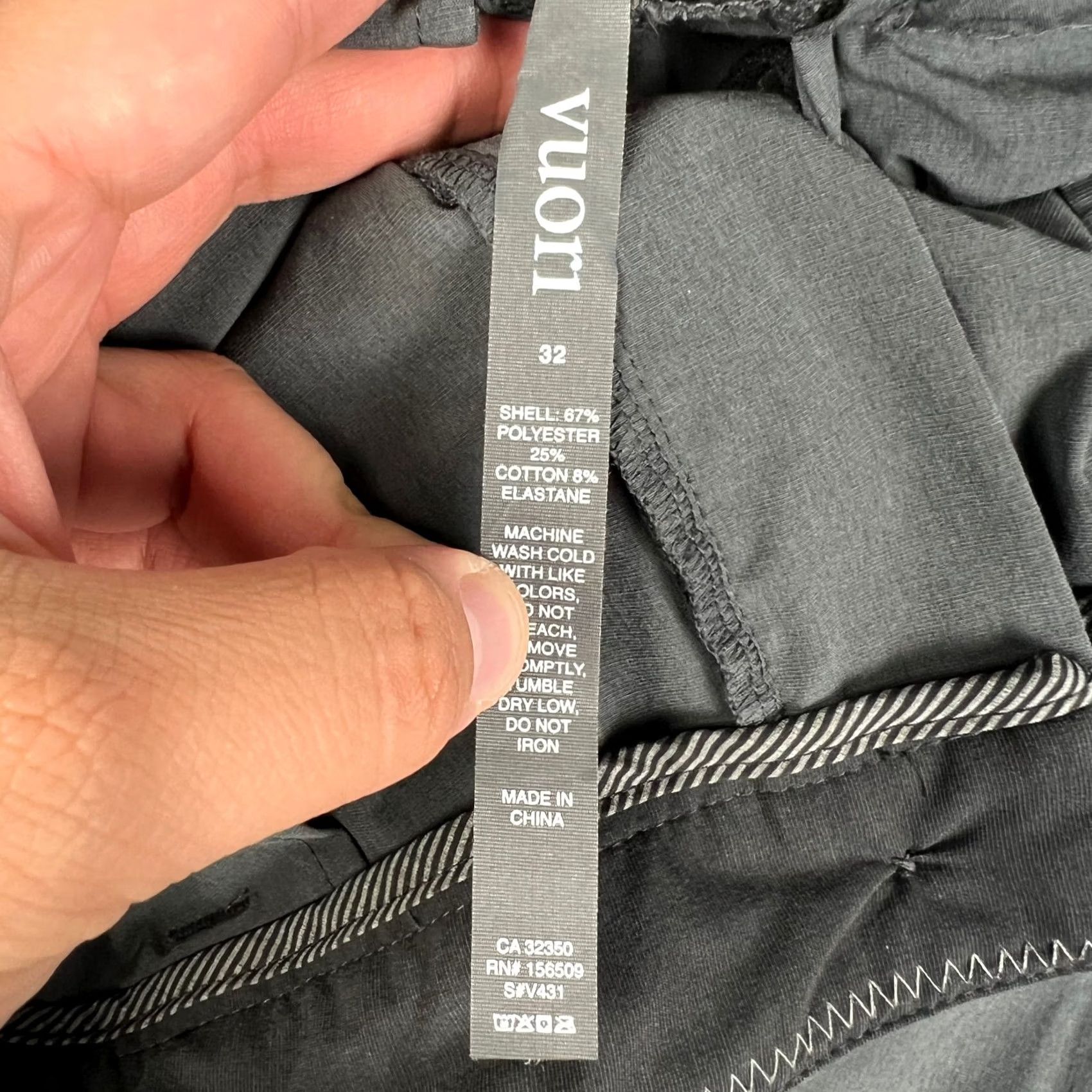 Vuori Vuori Aim Pants Stretch Performance Tech Chino 32x32 Mens Grey Golf Commuter Size US 32 / EU 48 - 3 Thumbnail