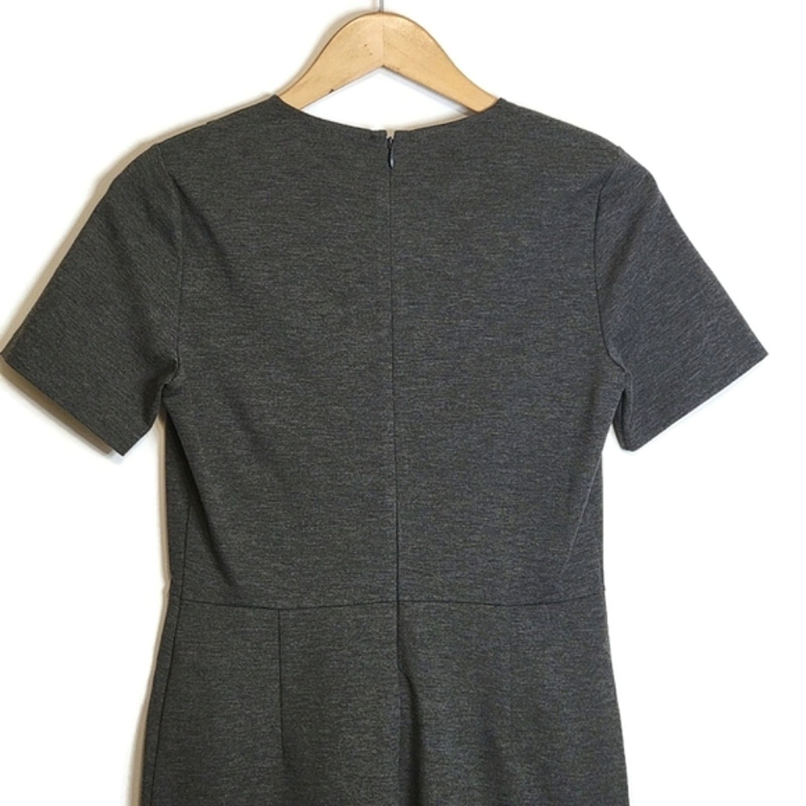 Theory Theory Gray Ponte Sheath Dress Minimalist Tailored XS Size 6 Size M / US 6-8 / IT 42-44 - 8 Thumbnail