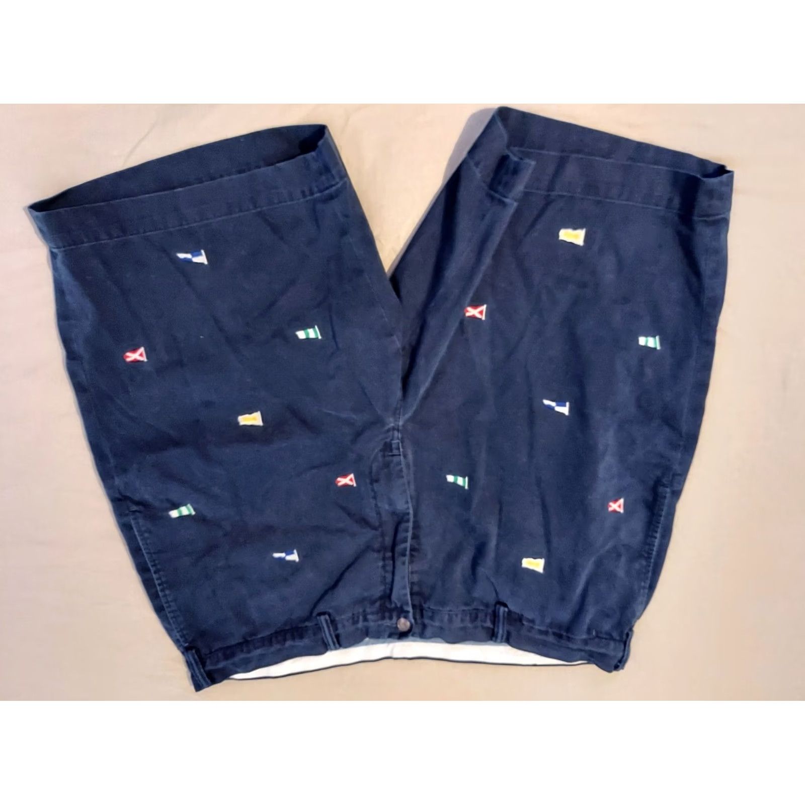 Polo Ralph Lauren Polo Ralph Lauren Navy Blue Cotton Chino Stretch Shorts Mens 42 Khaki Size US XL / EU 56 / 4 - 3 Thumbnail