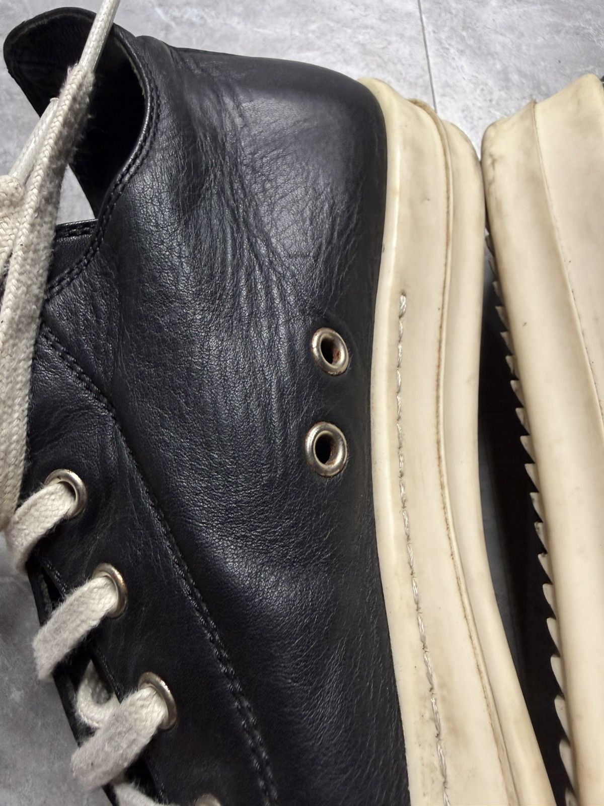 Rick Owens Rick Owens Low Top Ramones Sneakers Size US 9.5 / EU 42-43 - 3 Thumbnail