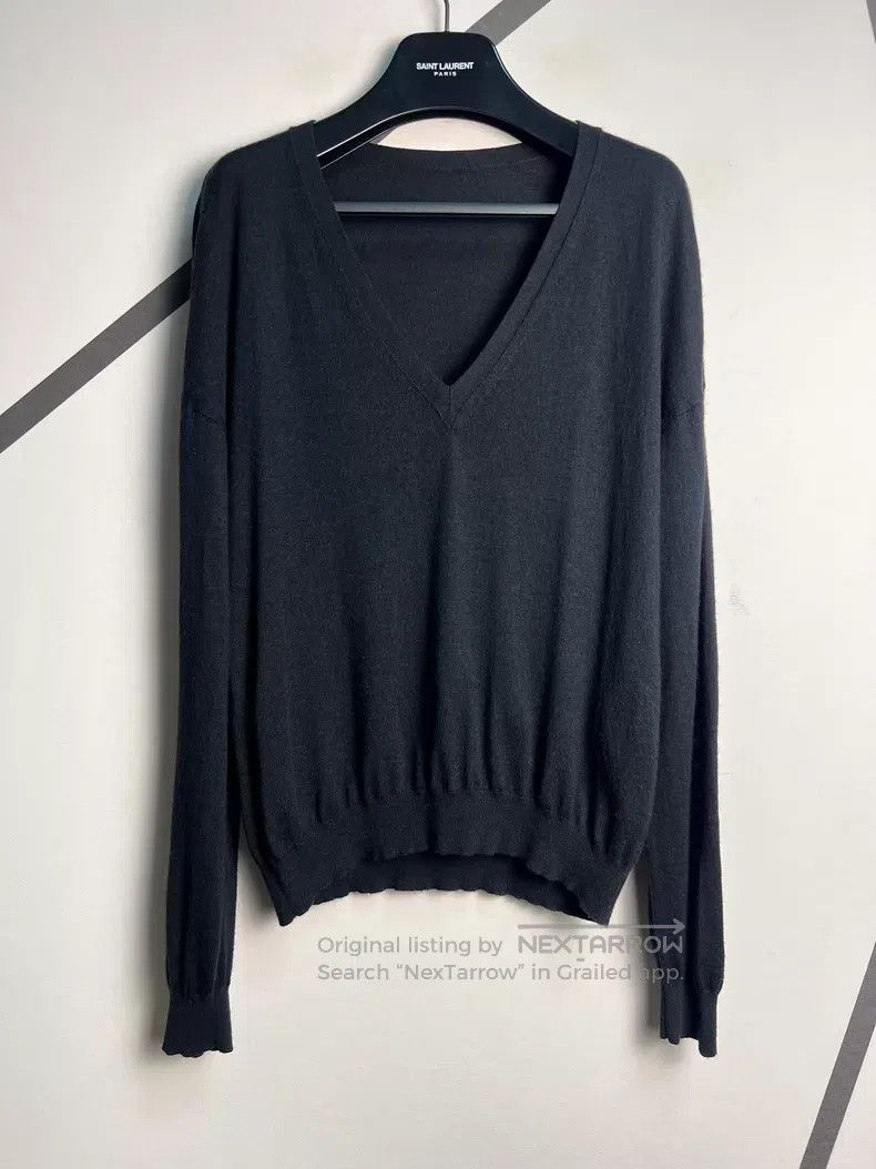 Saint Laurent Paris Saint Laurent Paris Wool Cashmere Silk Blended Black Deep Size US L / EU 52-54 / 3 - 1 Thumbnail