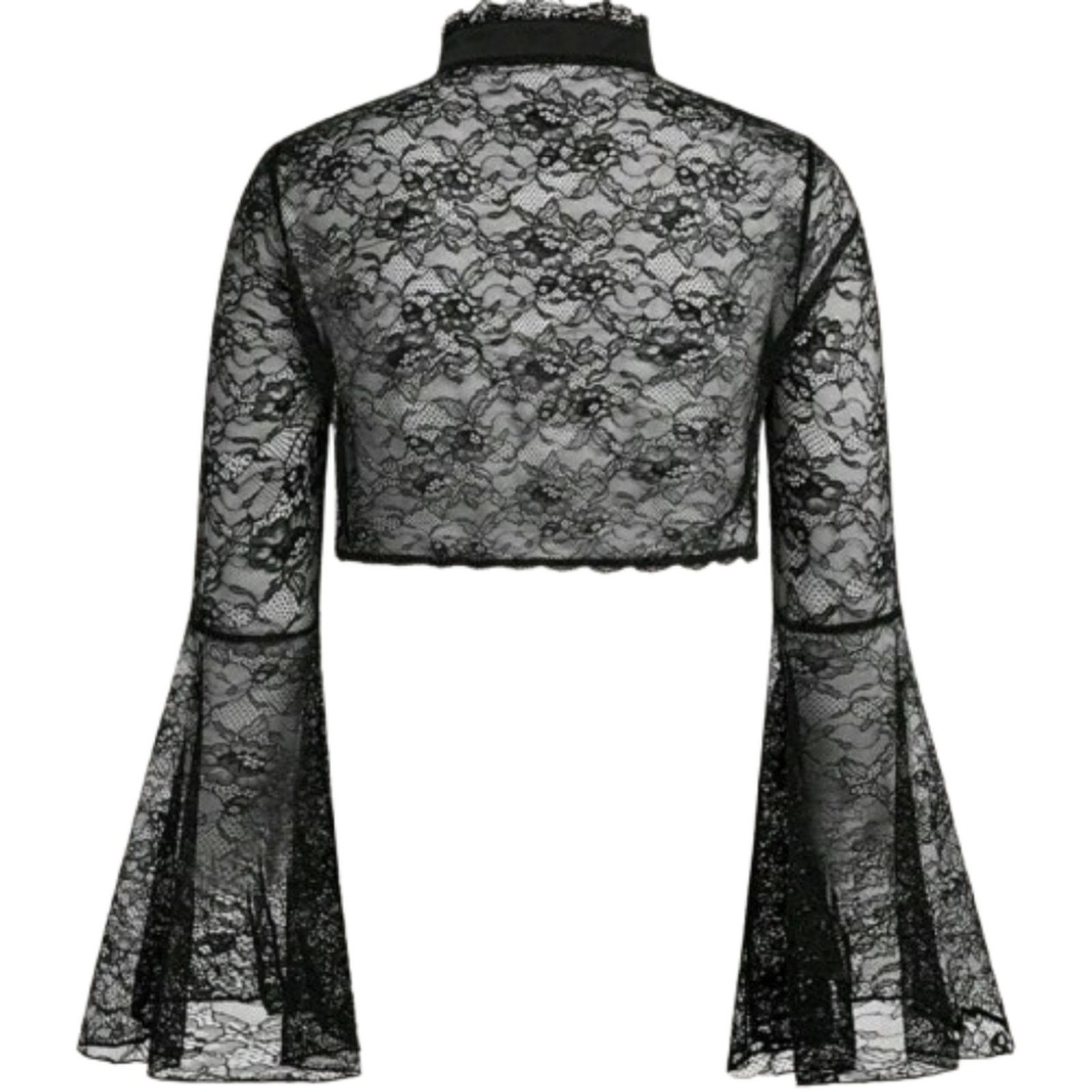 Shein HIGH NECK ☆ VICTORIAN STYLE ☆ BELL SLEEVE SHRUG 5x ☆ NWT Size 4XL / US 24-26 - 3 Thumbnail