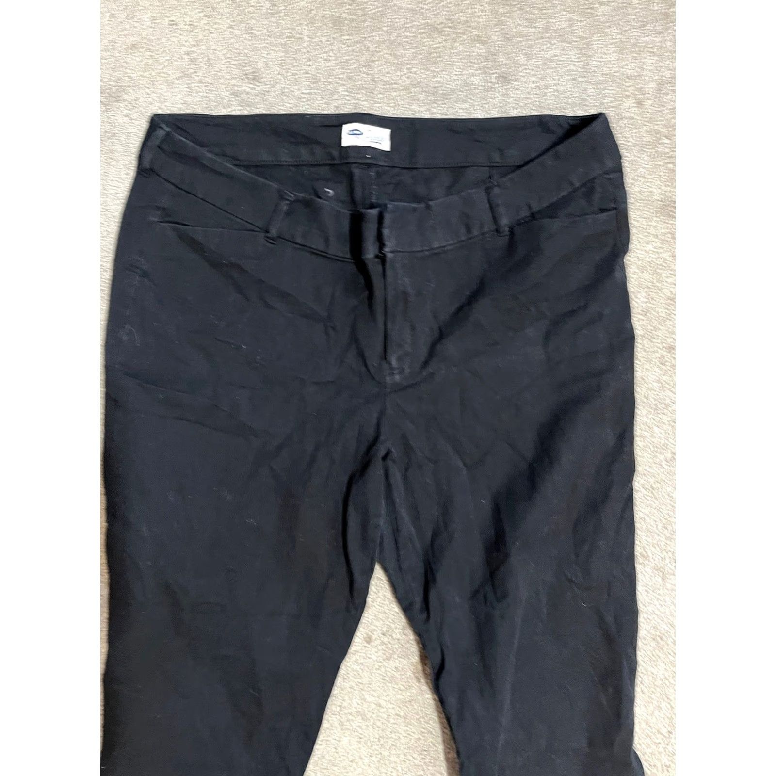 Old Navy Old Navy Black Pixie Skinny Ankle Pants Women 18 Tall Pockets Slim Cotton Blend Flat Front Zip Front Machine Washable Size 40" / US 18 - 2 Thumbnail