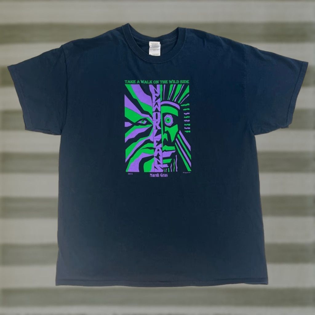 Gildan VINTAGE Men’s T-Shirt XL Black 2013 Mardi Gras New Orleans Gildan Ultra Cotton Short Sleeve Crew Neck Size US XL / EU 56 / 4 - 1 Thumbnail