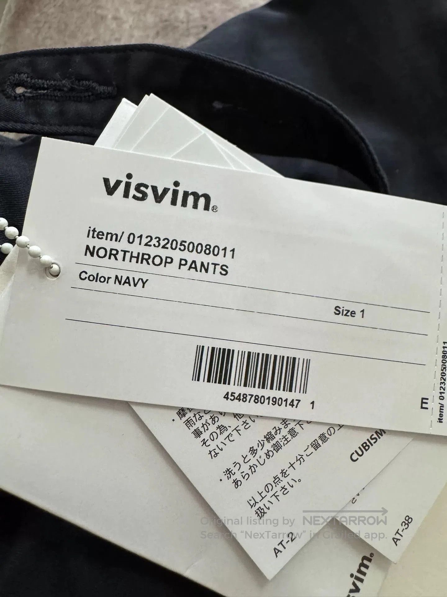 Visvim visvim northrop pants in navy color. Size US 30 / EU 46 - 3 Thumbnail