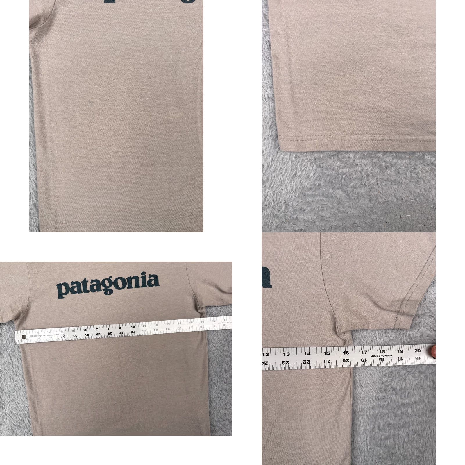 Patagonia Patagonia Shirt Men XS Beige Short Sleeve Crew Neck 100% Cotton T-Shirt Size US XS / EU 42 / 0 - 8 Thumbnail