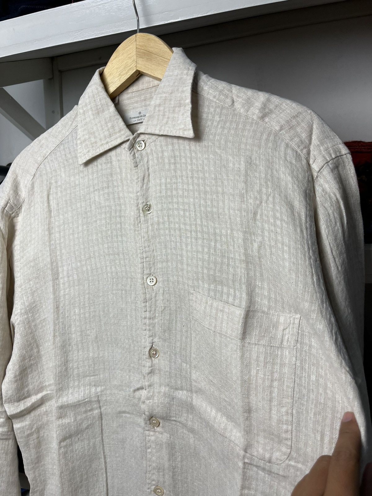 Ermenegildo Zegna Ermenegildo zegna Linen Shirt Size US L / EU 52-54 / 3 - 7 Thumbnail