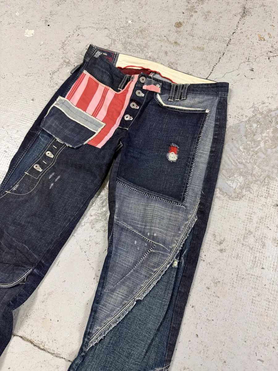 Marithe + Francois Girbaud 2000s Marithé + François Girbaud Navy Denim Jeans Size US 32 / EU 48 - 10 Thumbnail