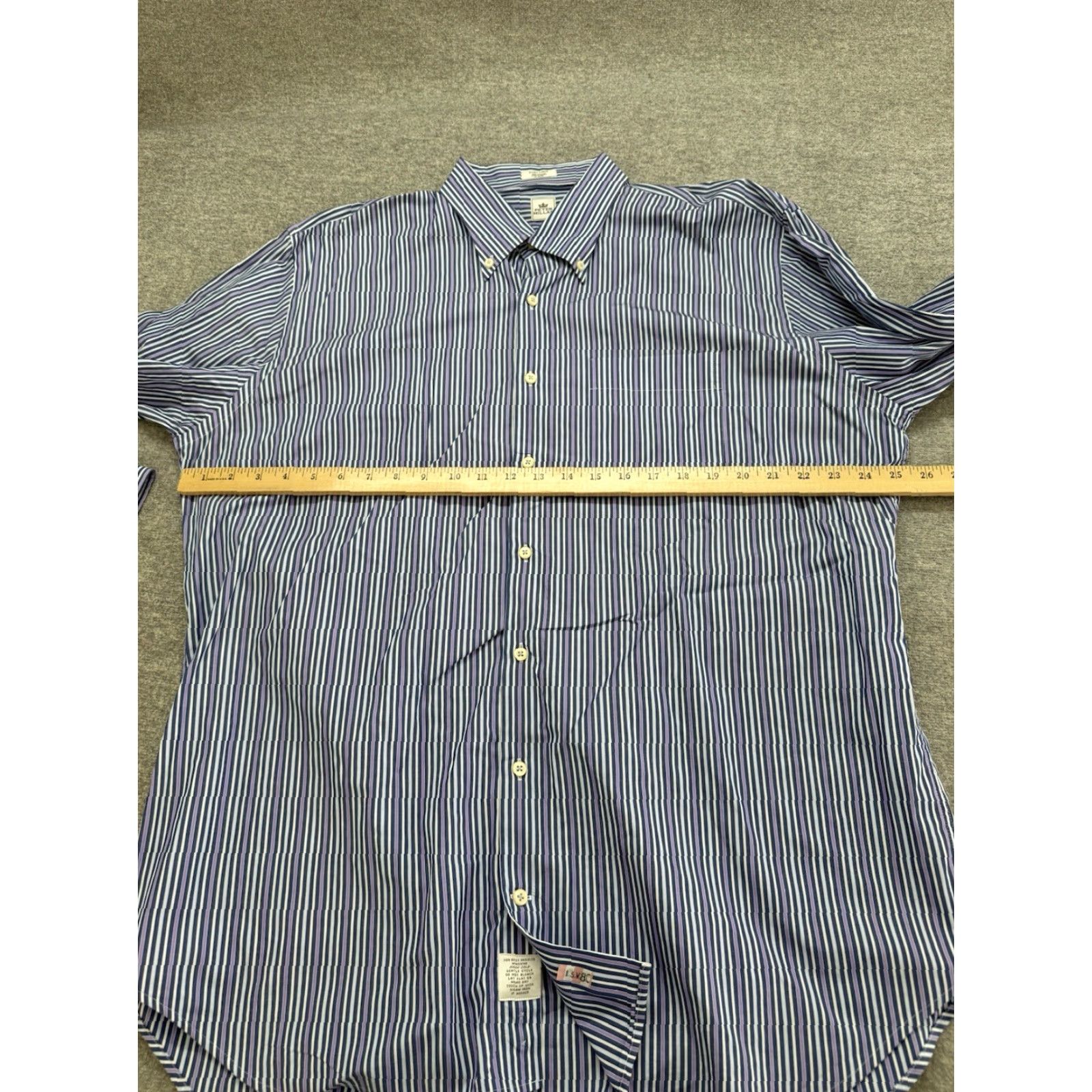 Peter Millar Peter Millar Button Down Shirt Mens XL Striped Blue Long Sleeve Size US XL / EU 56 / 4 - 6 Thumbnail
