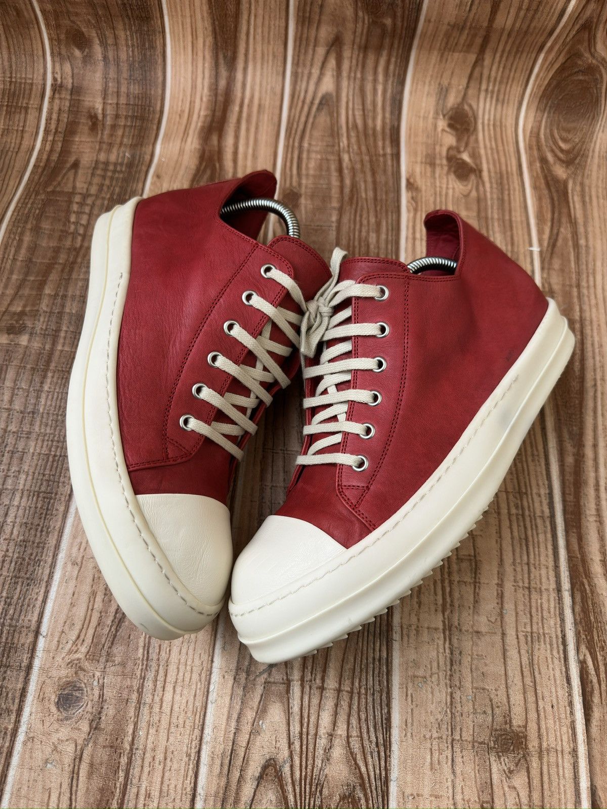 Rick Owens Rick Owens Ramone Low Cardinal Red. Size US 9 / EU 42 - 9 Thumbnail