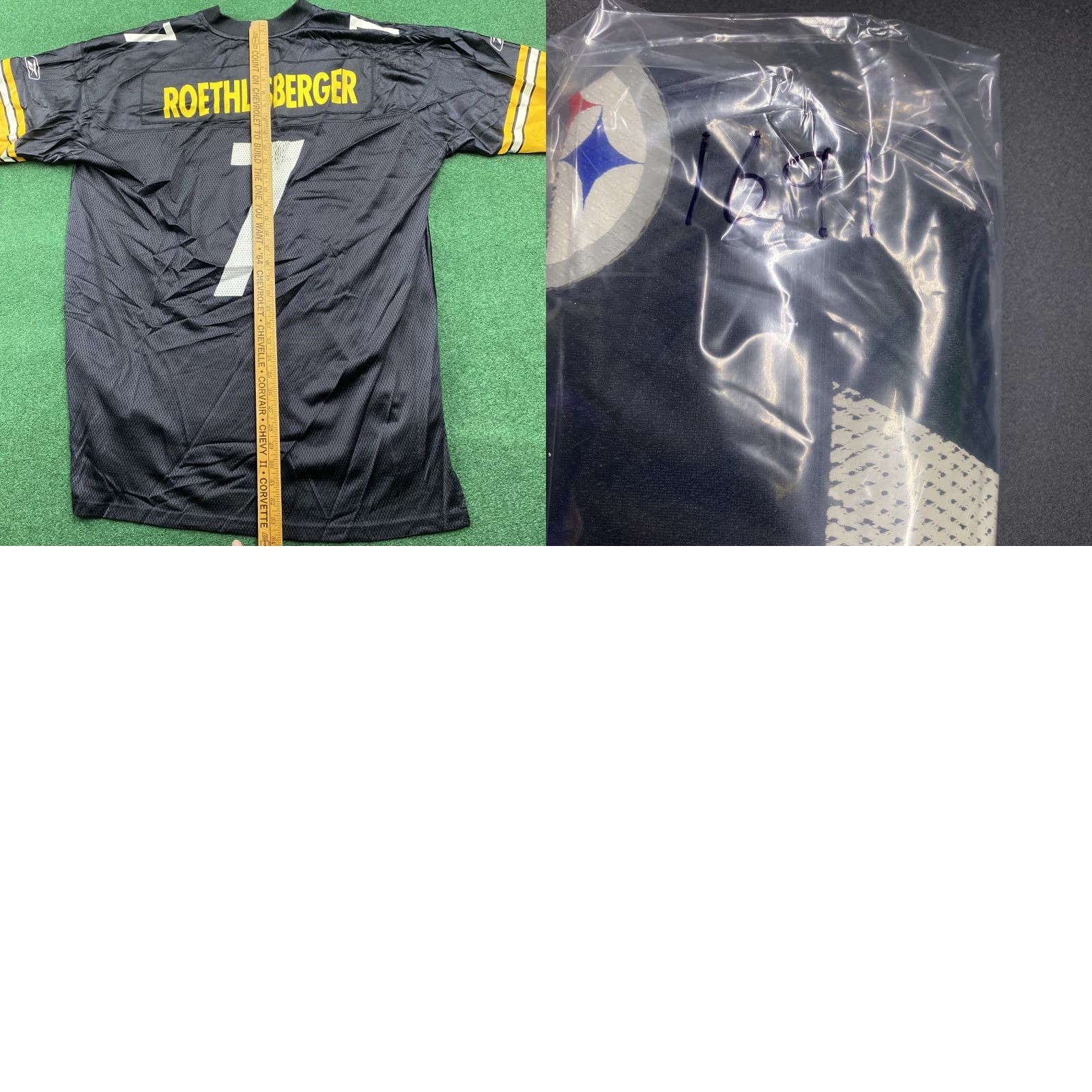 Reebok VINTAGE Ben Roethlisberger Jersey Mens XL Black Pittsburgh Steelers NFL Football Shirt (T-Shirt) Logo Ah Size US XL / EU 56 / 4 - 8 Thumbnail
