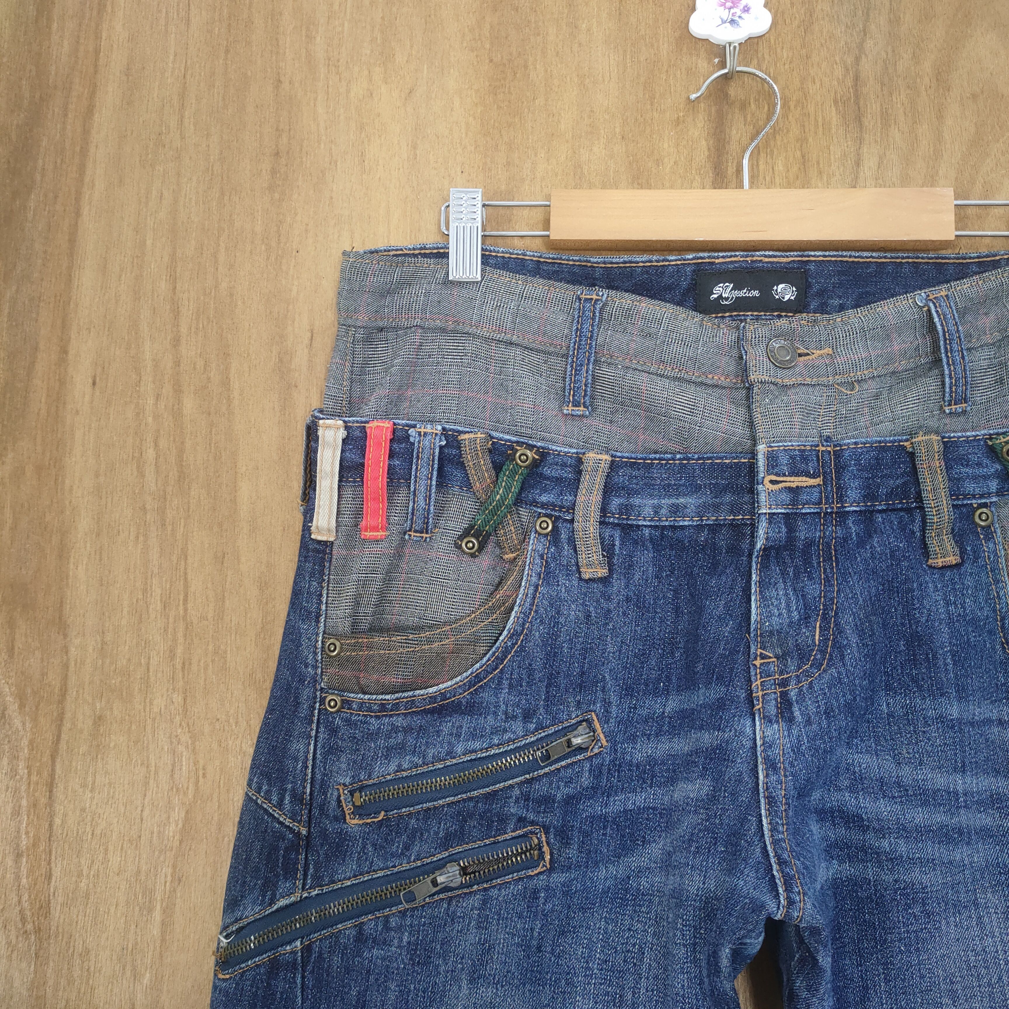 Japanese Brand VINTAGE SUGGESTIONS DOUBLE WAIST BAGGY CARGO PANTS Size US 33 - 5 Thumbnail