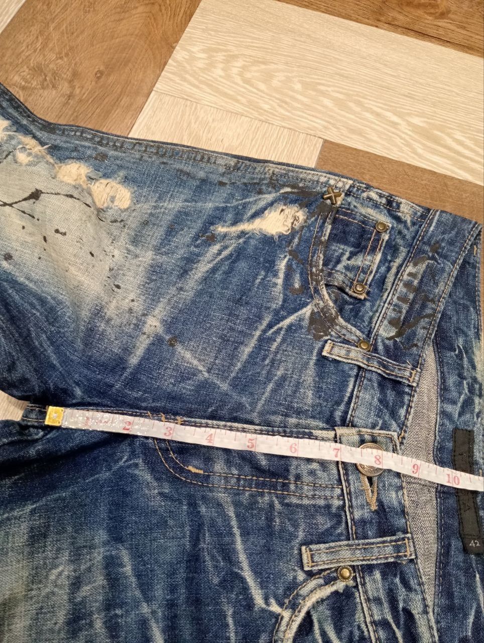 GOSTAR DE FUGA FUGA BLUE DISTRESSED FLARED DENIM PANTS Size US 30 / EU 46 - 15 Thumbnail