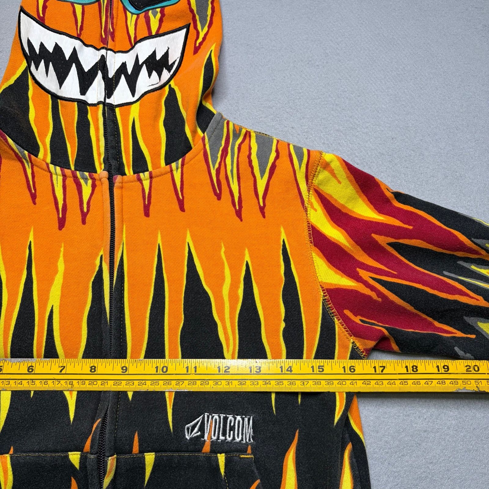 Volcom Volcom Flame Full Zip Hoodie Mask Face Surf Y2K Men’s XXS Size US XS / EU 42 / 0 - 6 Thumbnail