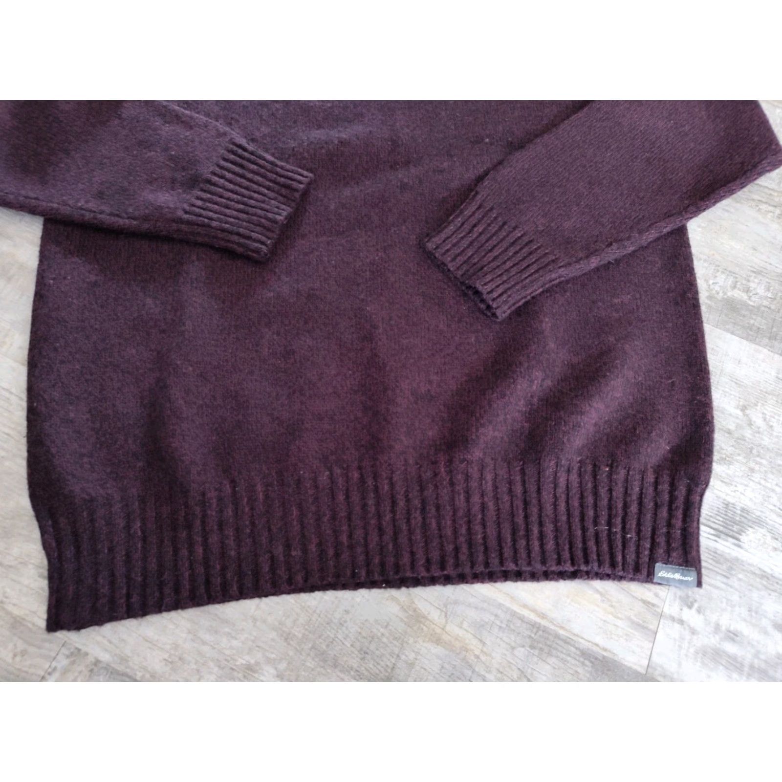 Eddie Bauer Eddie Bauer Men's Wool Blend Knit Sweater Purple Pullover Shawl Neck L Outdoor Size US L / EU 52-54 / 3 - 2 Thumbnail
