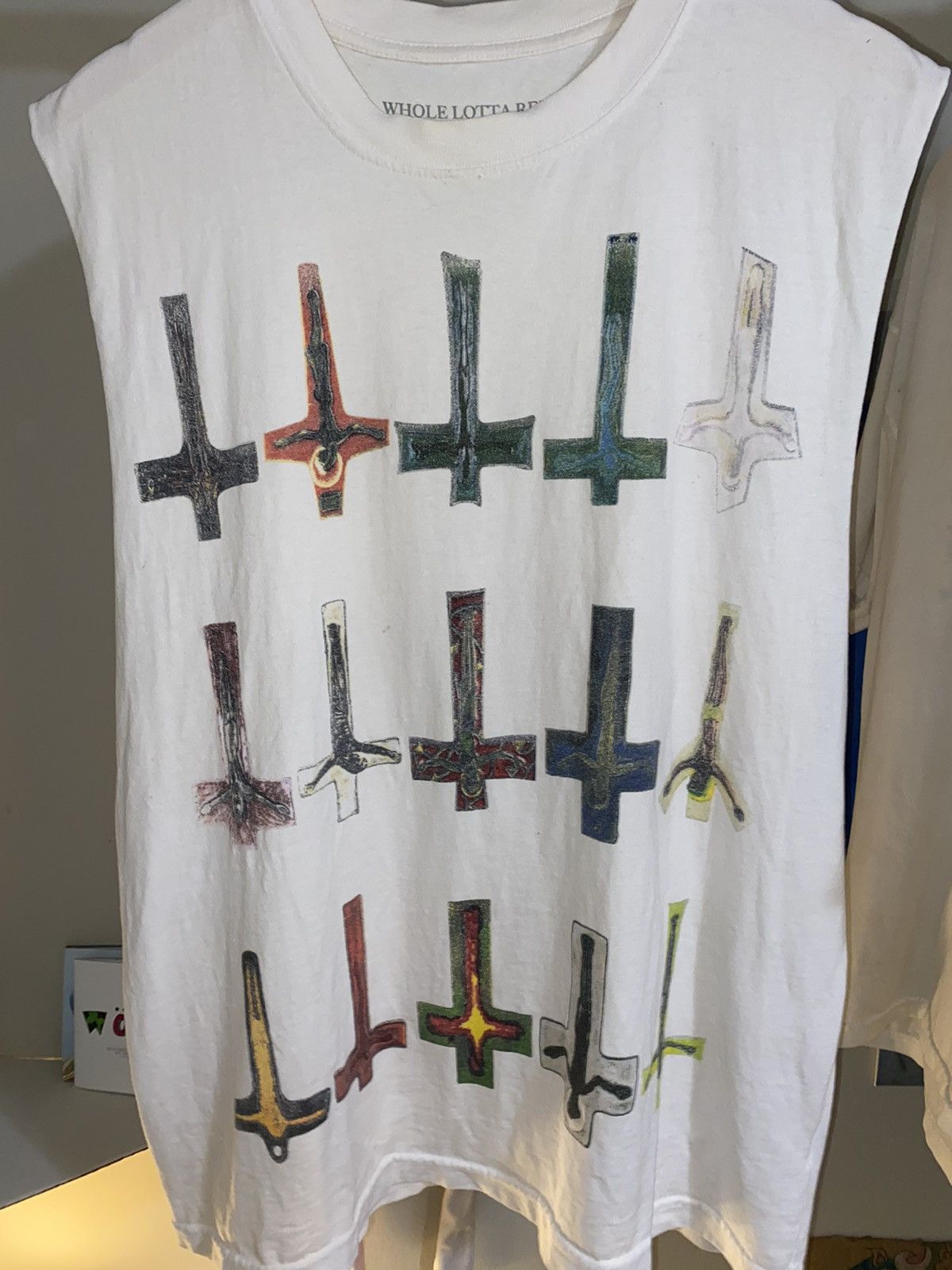 Playboi Carti playboi carti WLR upside down cross cut tank