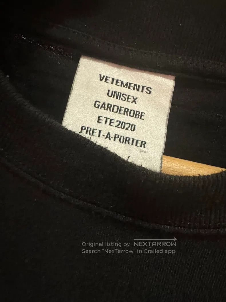 Vetements Vetements Classic Pure Black and White Logo T-Shirt Short Size US XS / EU 42 / 0 - 5 Thumbnail