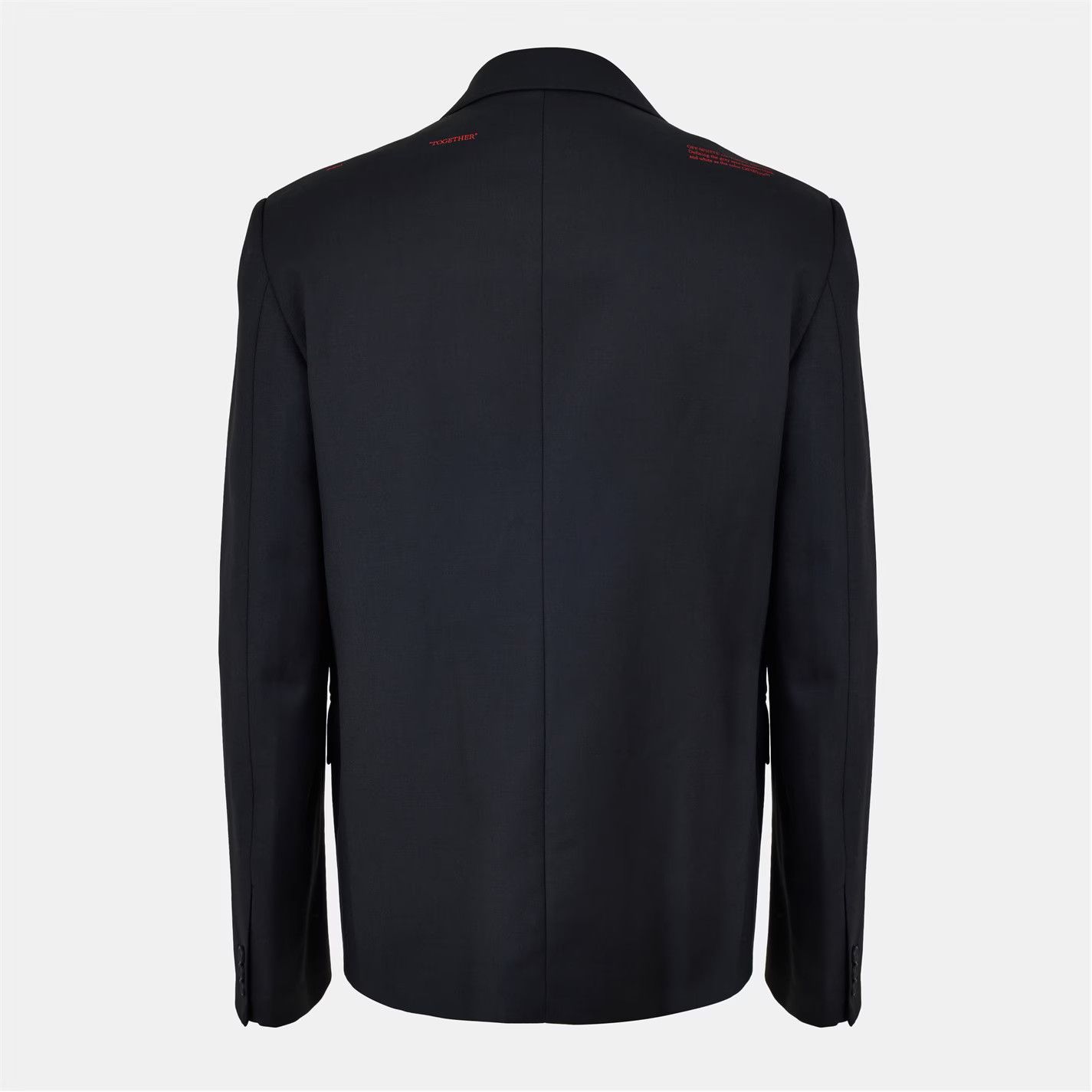 Off-White o1g2r1mq0326 Lightweight Tailor-Inspired Fit Blazer in Black Size US L / EU 52-54 / 3 - 2 Thumbnail