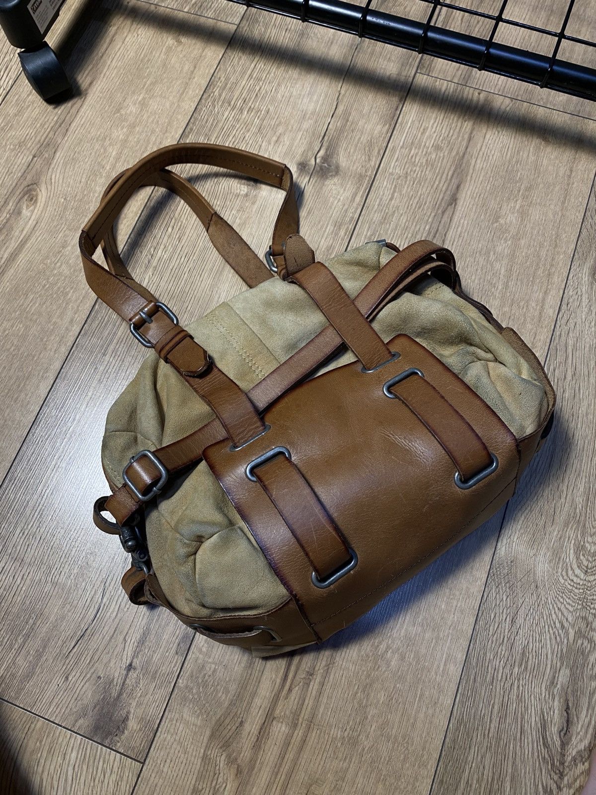 Diesel Vintage DIESEL Suede Leather Tote Bag Y2K Archive Aesthetic Size ONE SIZE - 4 Thumbnail