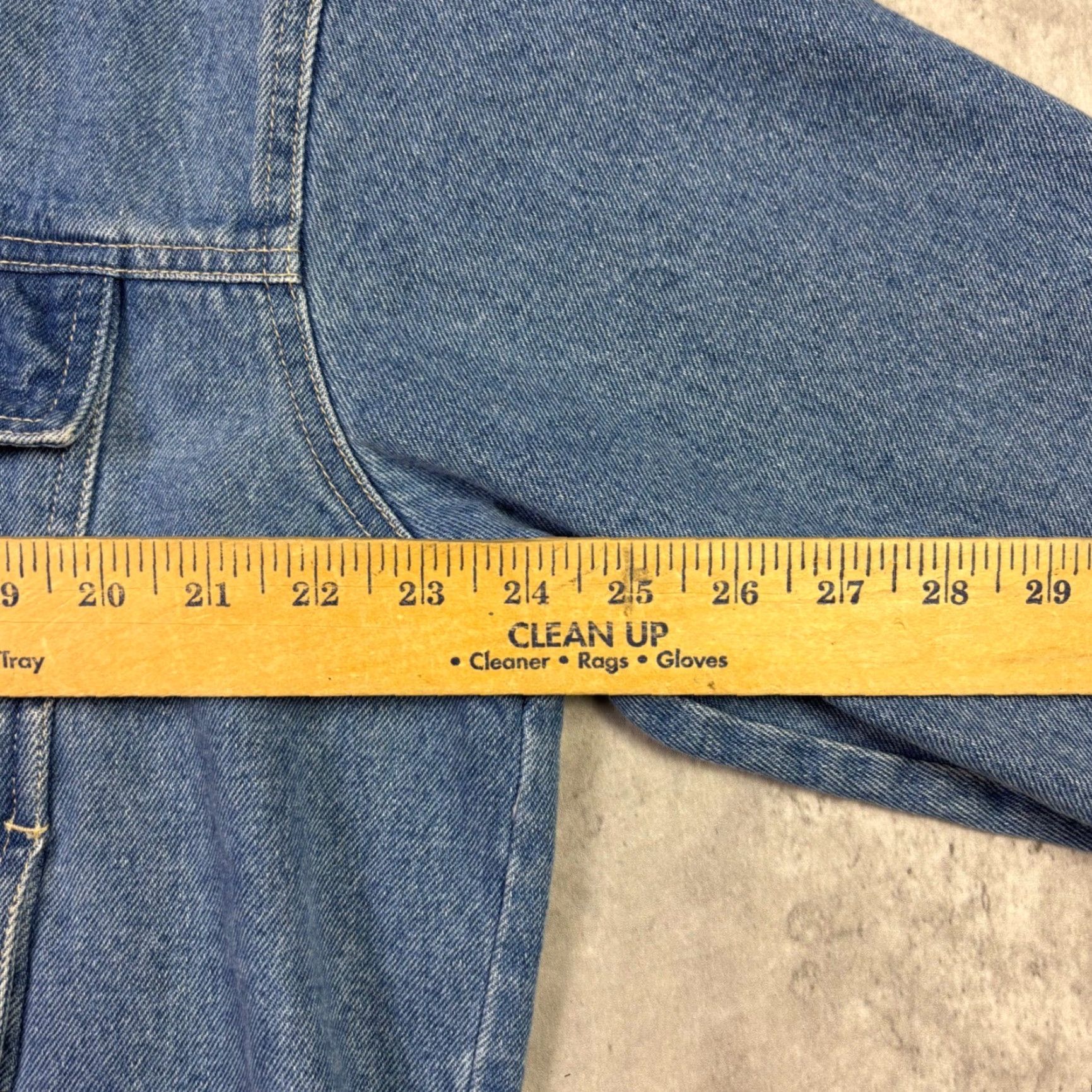 Denime VINTAGE Adriana Sport Denim Jacket XL Mens Blue 90s Trucker Jacket Short Jacket Co... Size US XL / EU 56 / 4 - 3 Thumbnail